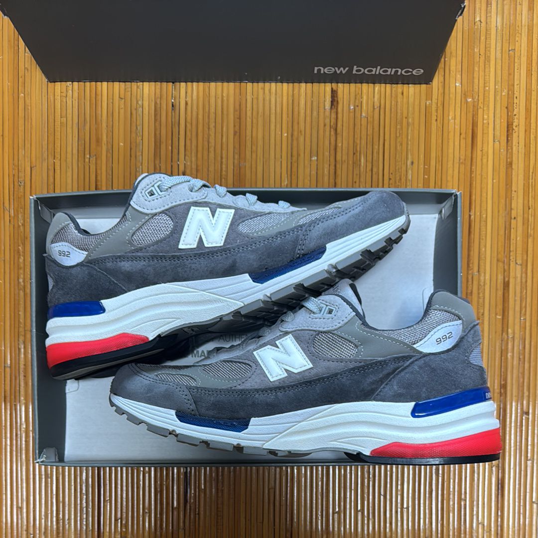 New Balance 992 "GRAY/BLUE/RED"
