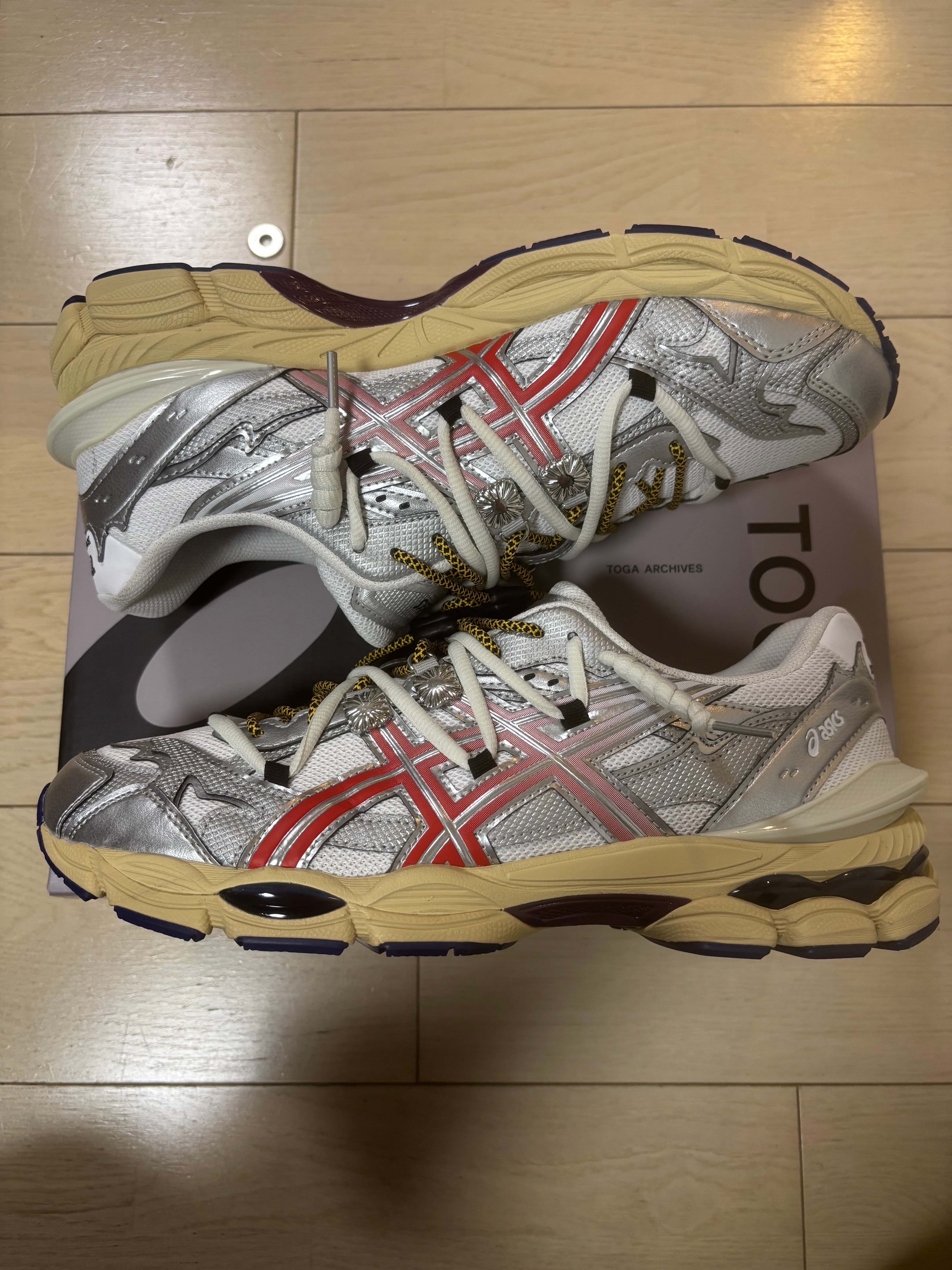 TOGA × Asics Gel-Cumulus 16 TG "White/Red Pure Silver"