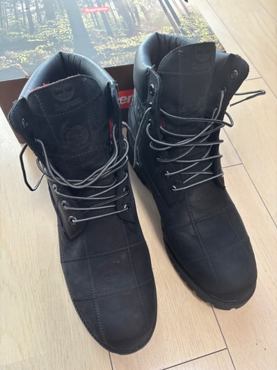 Supreme × Timberland Patchwork 6 Inch Premium Boot "Black"