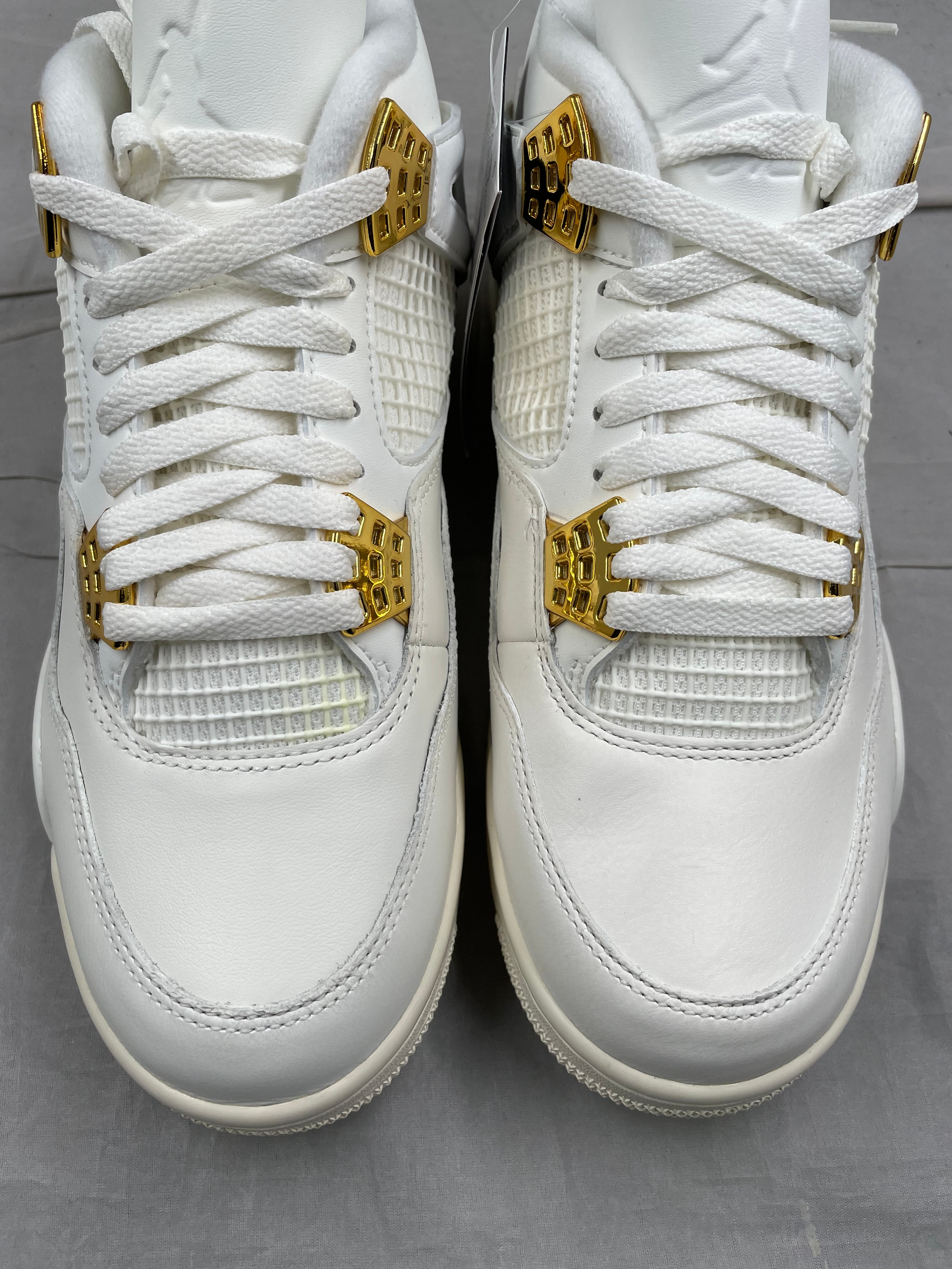 Nike Women's Air Jordan 4 Retro "White & Gold"
