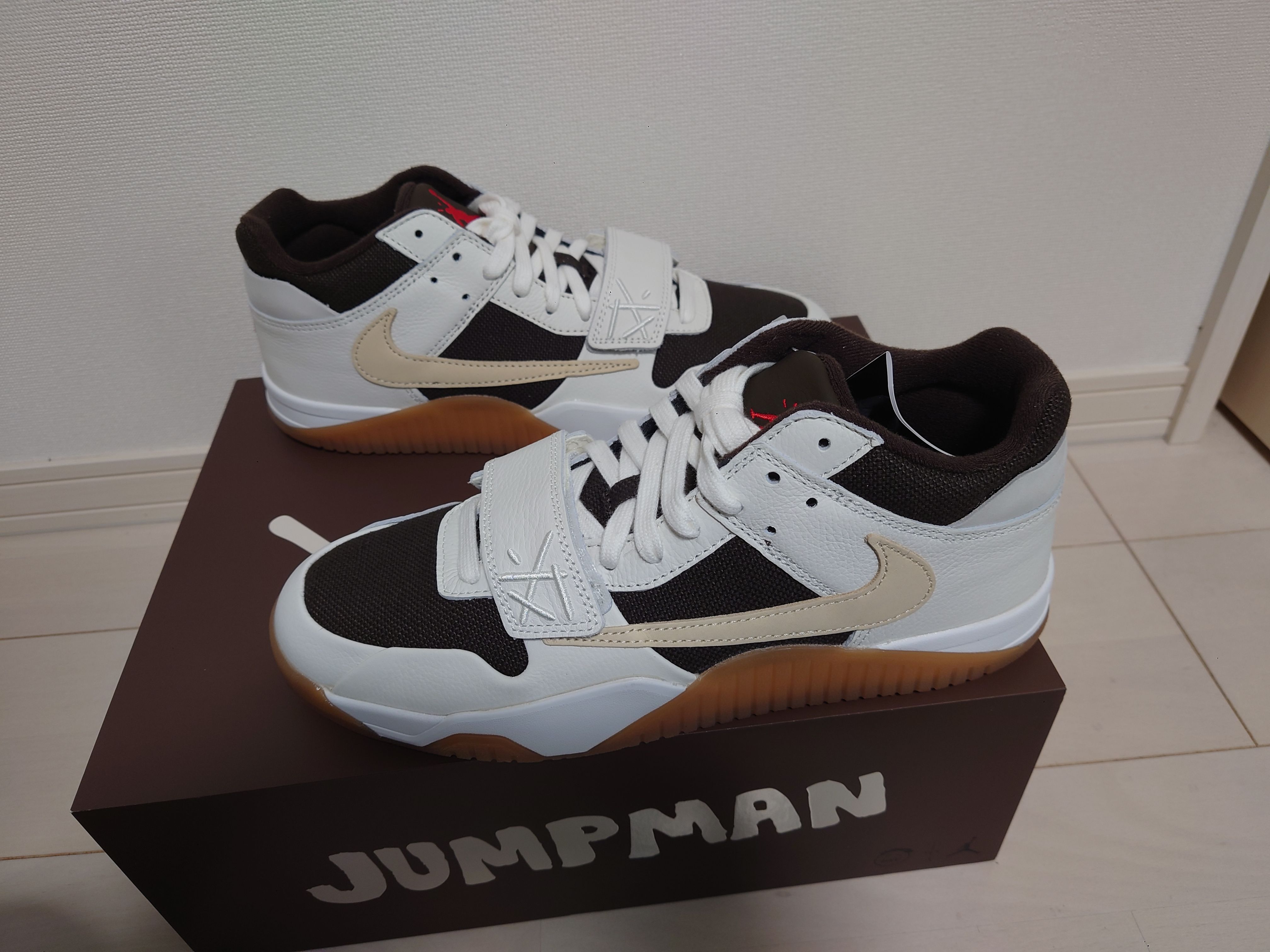 Travis Scott × Nike Jordan Jumpman Jack TR "Sail and Dark Mocha"