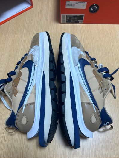 Sacai × Nike Vapor Waffle "Sesame And Blue Void"