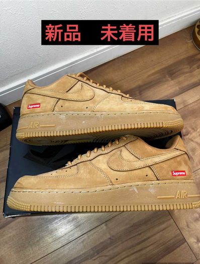 Supreme × Nike Air Force 1 Low "Flax/Wheat"