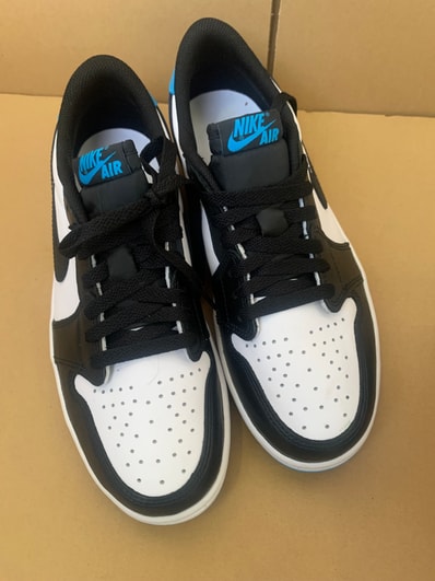 Nike Air Jordan 1 Low OG "Black and Dark Powder Blue/UNC"