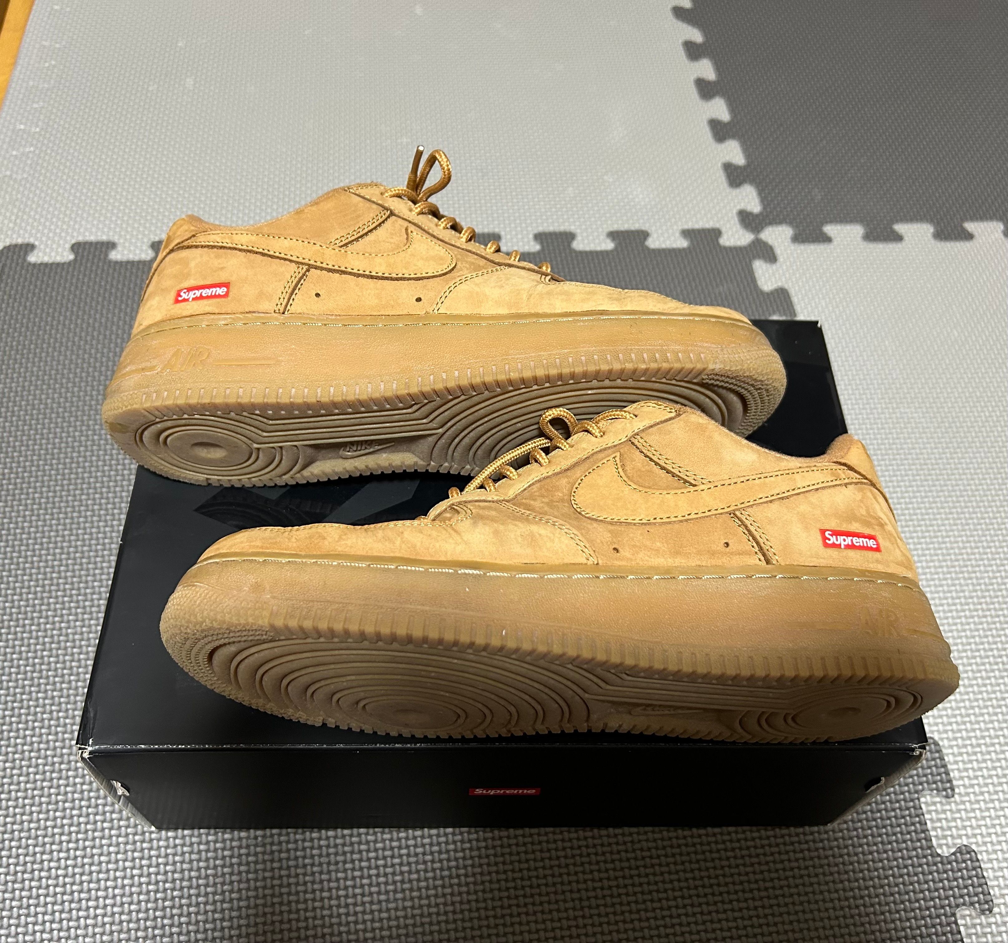 Supreme × Nike Air Force 1 Low "Flax/Wheat"