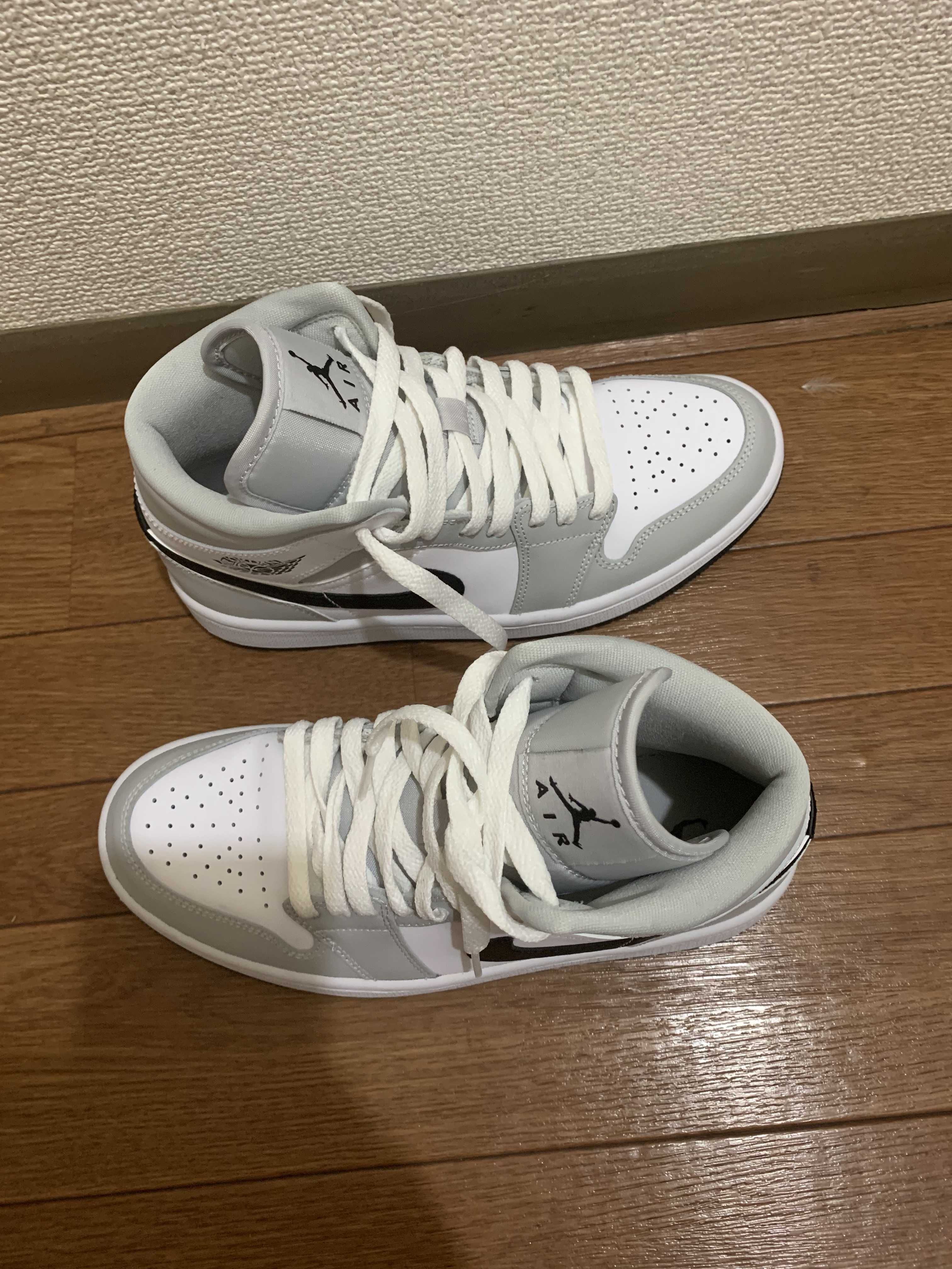 Nike Women's Air Jordan 1 Mid "Grey Fog/White/Black"