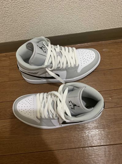 Nike Women's Air Jordan 1 Mid "Grey Fog/White/Black"