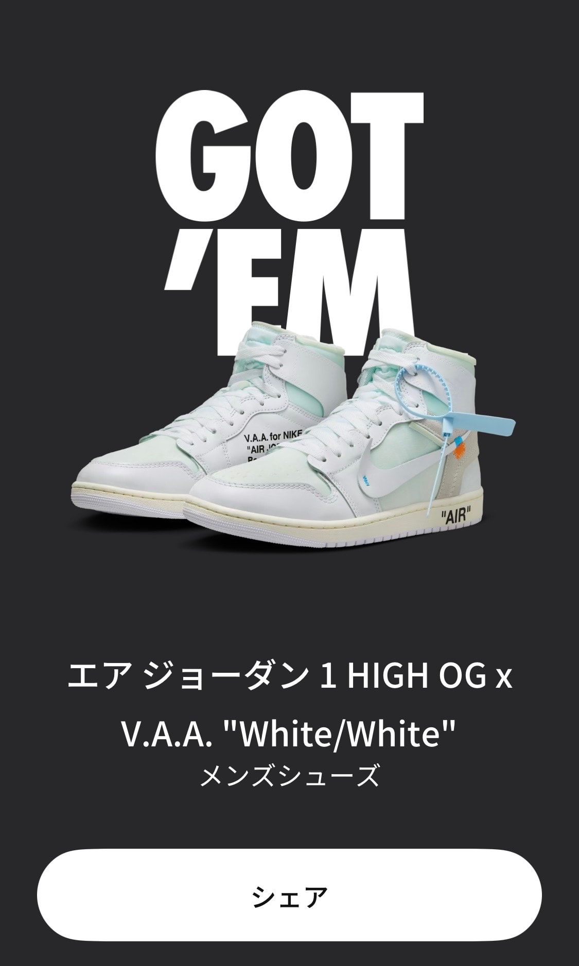 Virgil Abloh Archive (V.A.A.) × Nike Air Jordan 1 Retro High OG "Alaska"