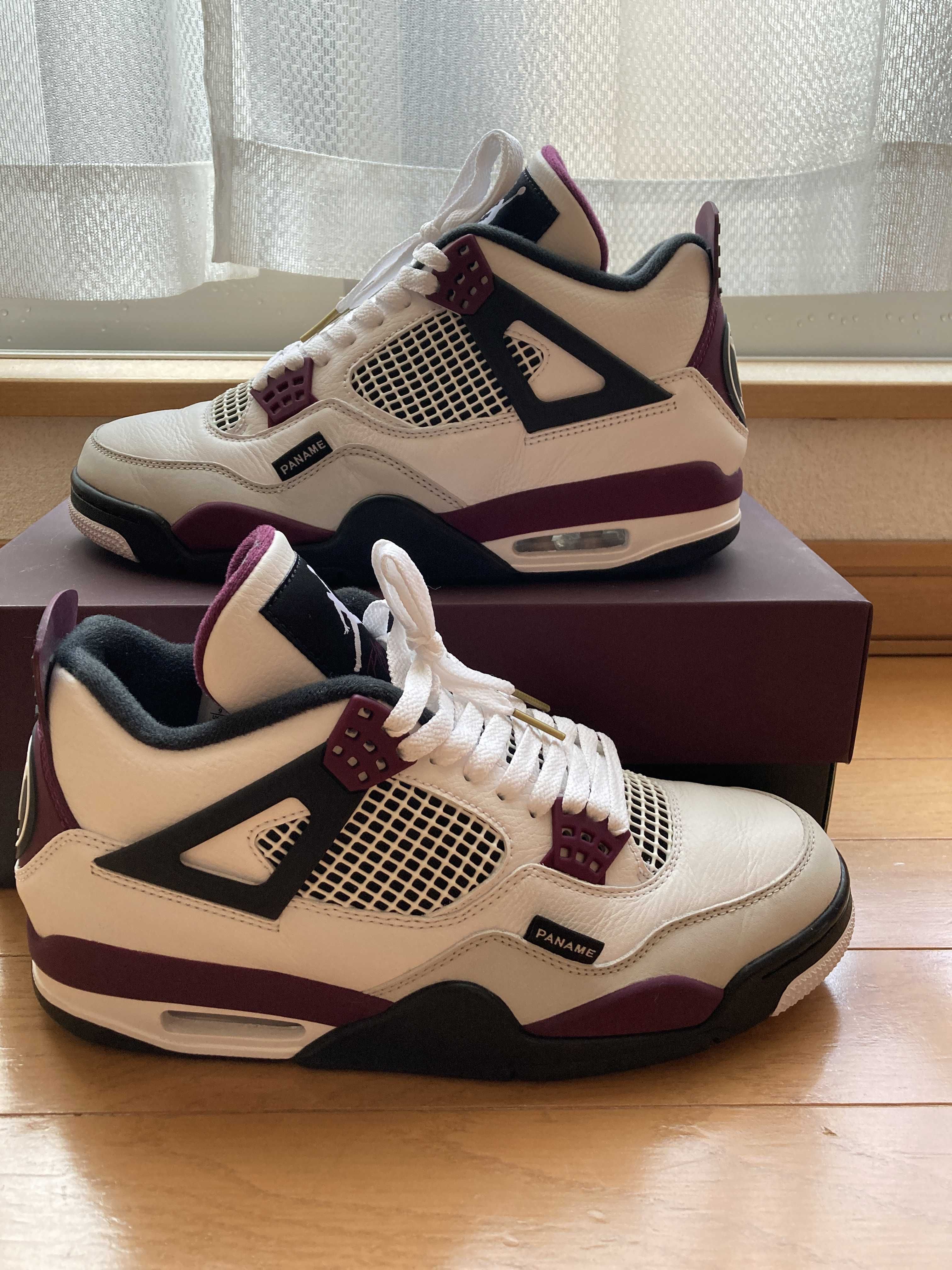 Paris Saint Germain ×Nike Air Jordan 4 Retro "White/Bordeaux/Neutral Gray"
