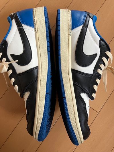 Travis Scott × fragment design × Nike Air Jordan 1 Low OG SP "Military Blue"