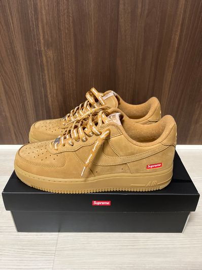 Supreme × Nike Air Force 1 Low "Flax/Wheat"