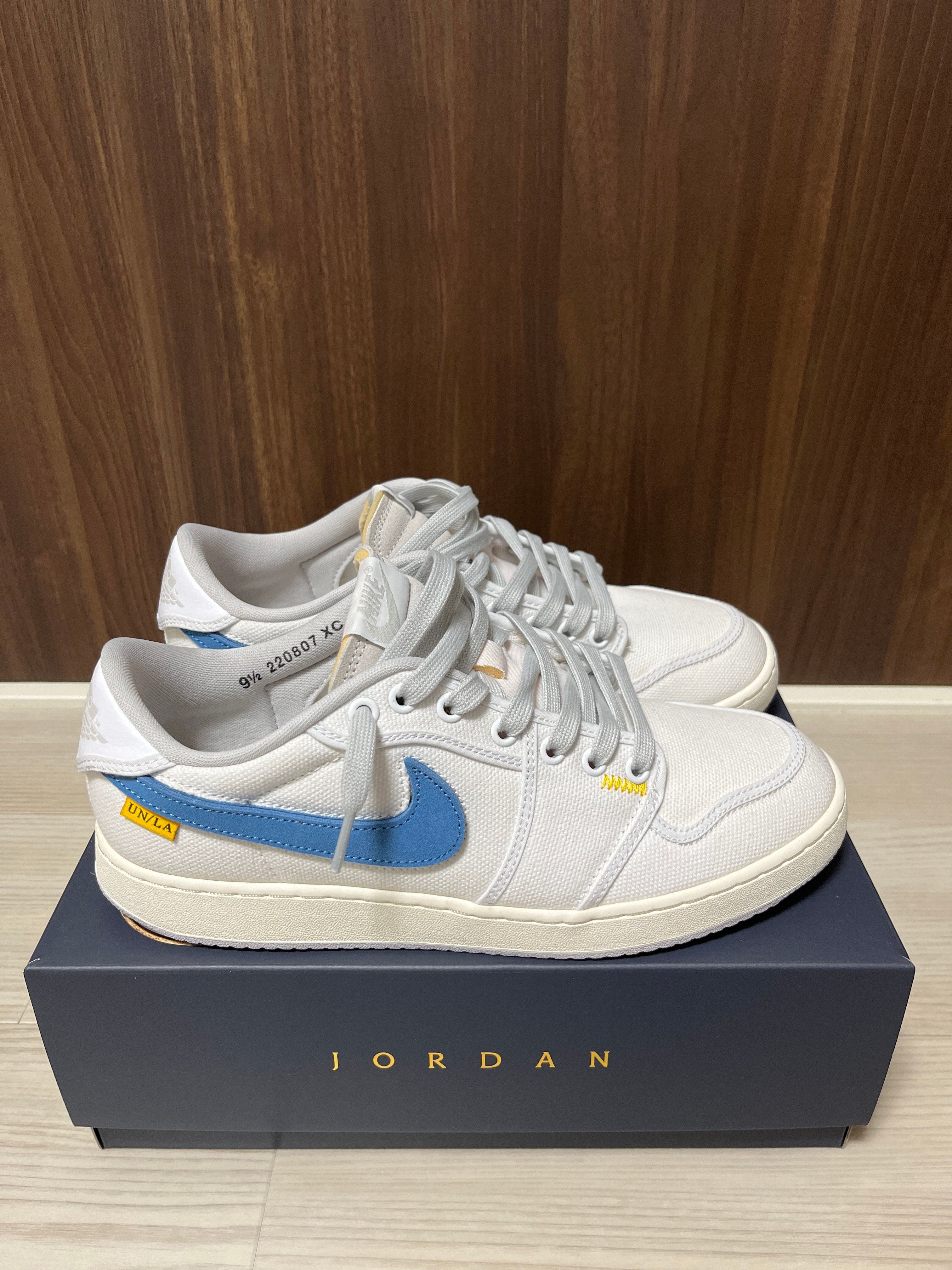 UNION × Nike Air Jordan 1 Low KO "White Canvas"