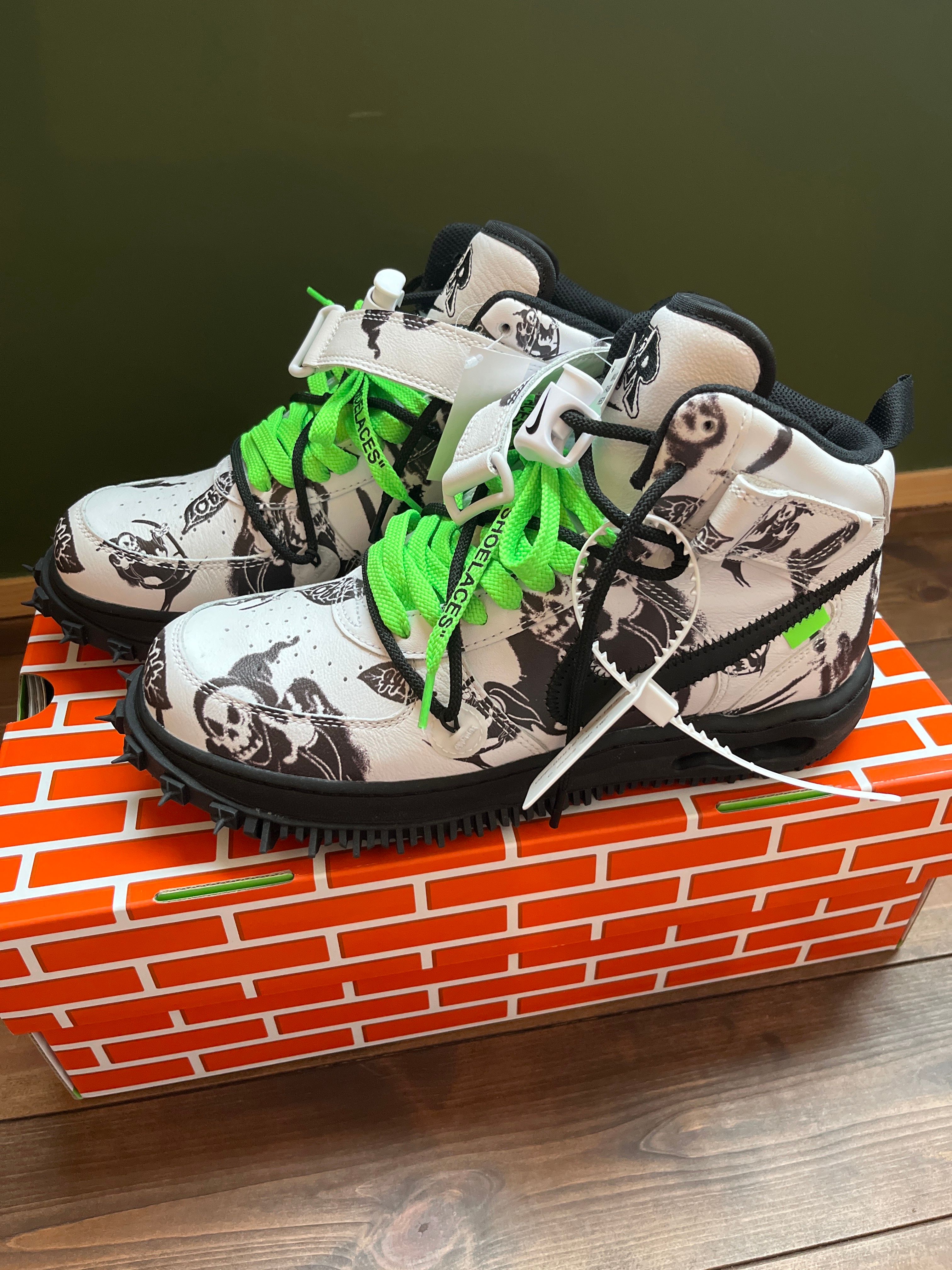 Off-White × Nike Air Force 1 Mid "Grim Reaper"