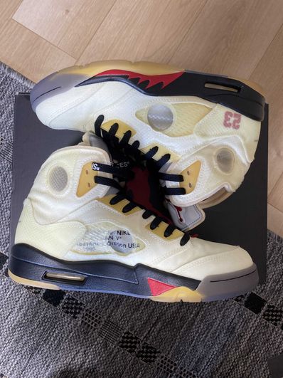 Off-White × Nike Air Jordan 5 "Sail"