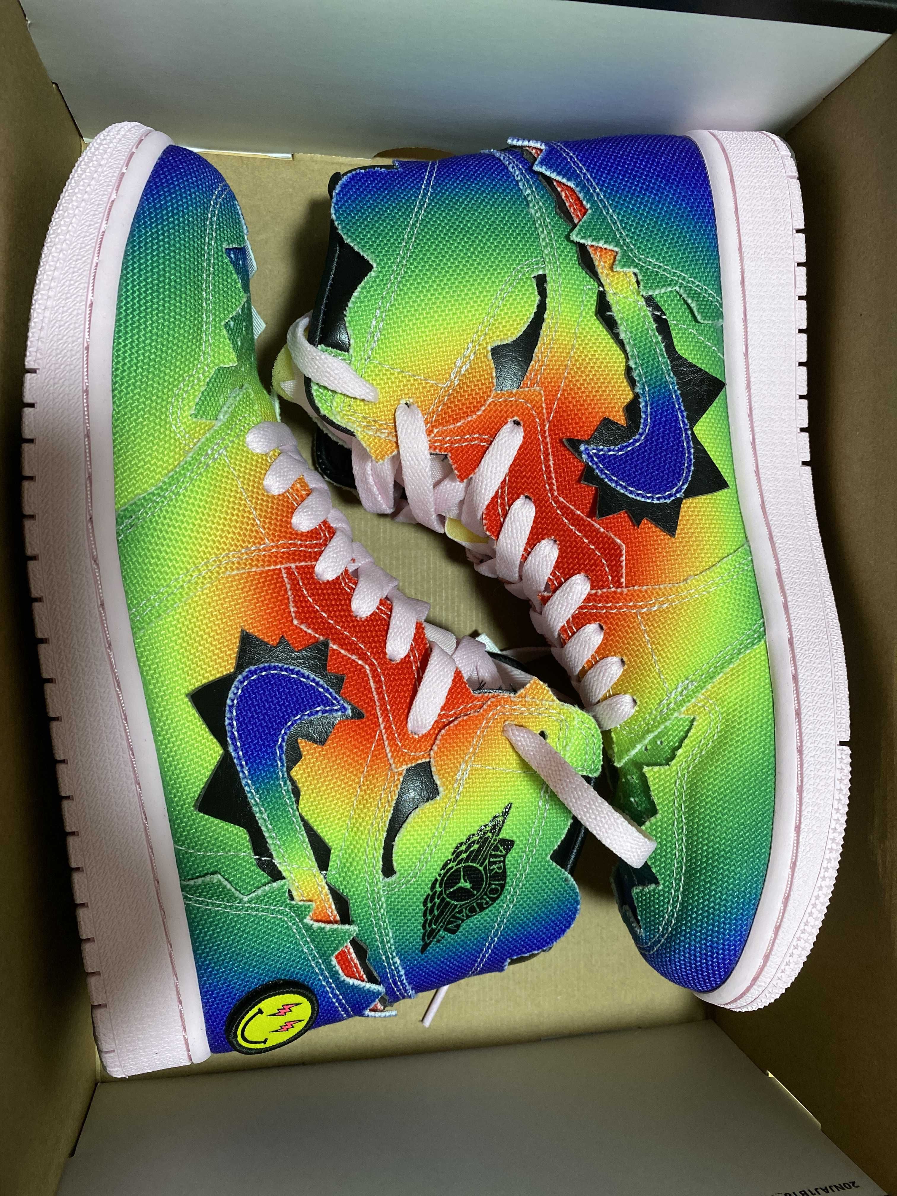 J Balvin × Nike Air Jordan 1 High OG "Rainbow"