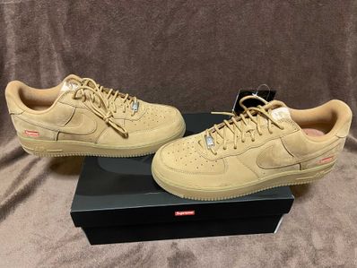 Supreme × Nike Air Force 1 Low "Flax/Wheat"