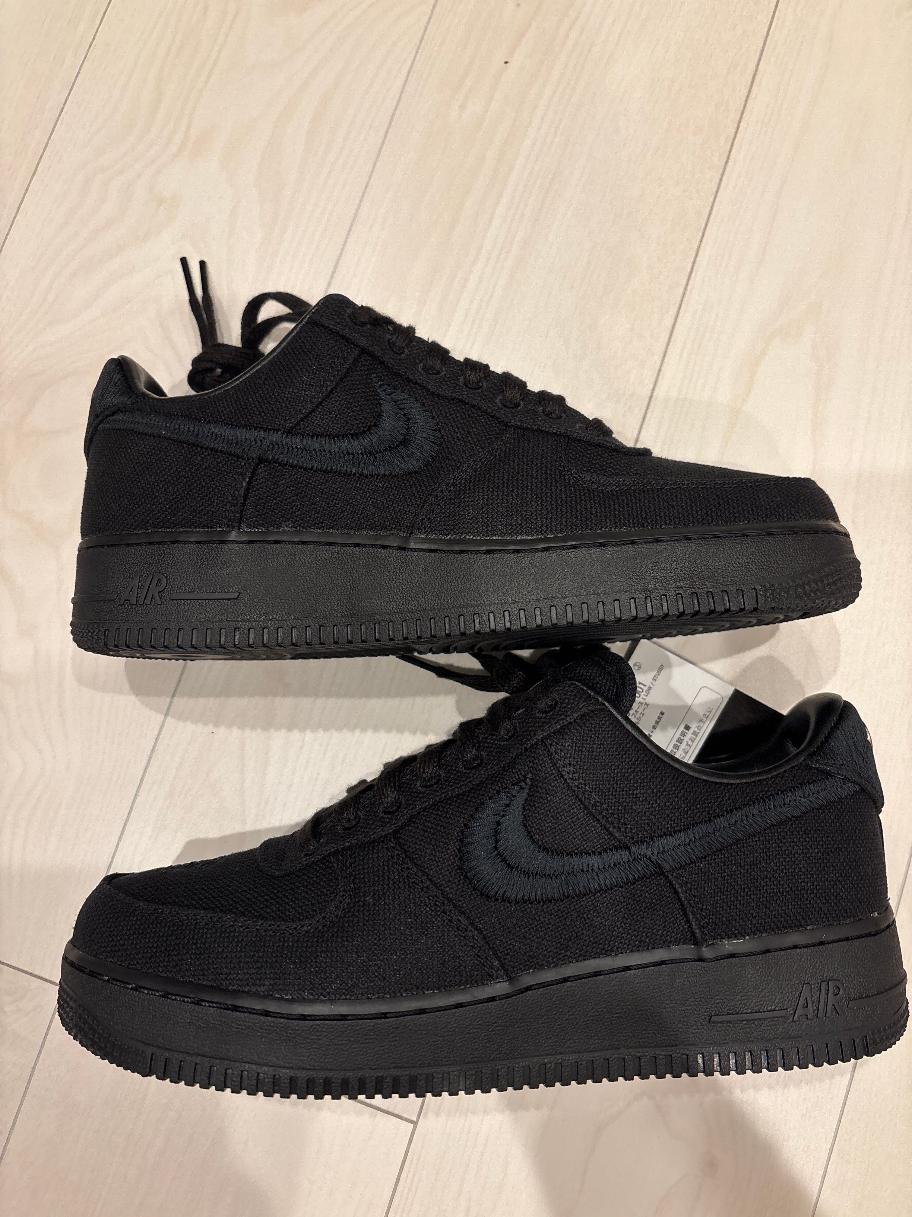 Stussy × Nike Air Force 1 Low "Triple Black"