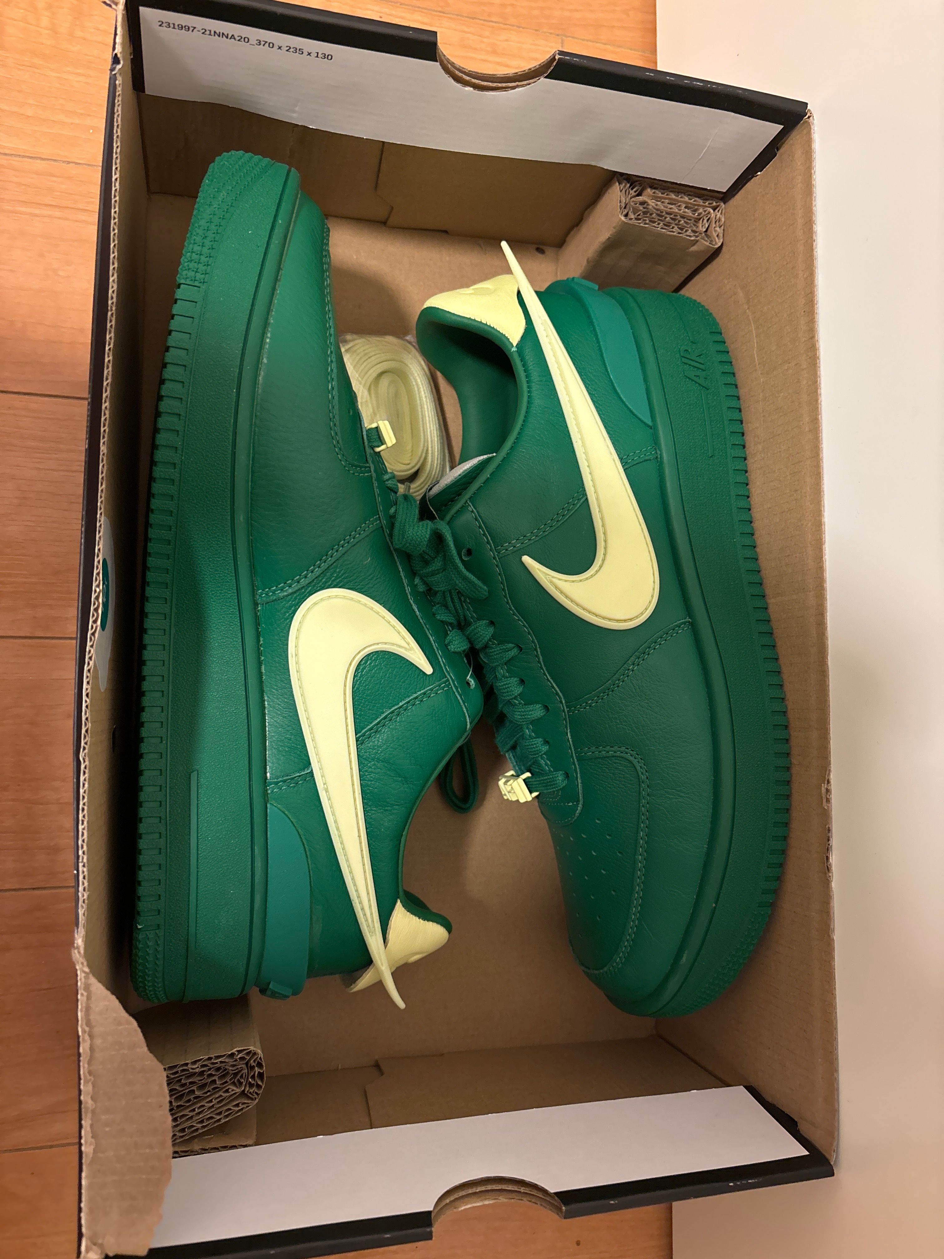 AMBUSH × Nike Air Force 1 Low "Pine Green and Citron"