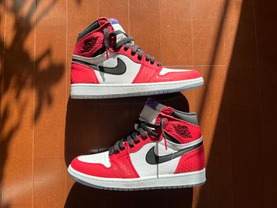 Spiderman × Nike Air Jordan 1 Origin Story "Gym Red/White/Photo Blue/Black"