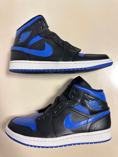 NIKE AIR JORDAN 1 MID "BLACK/BLUE"