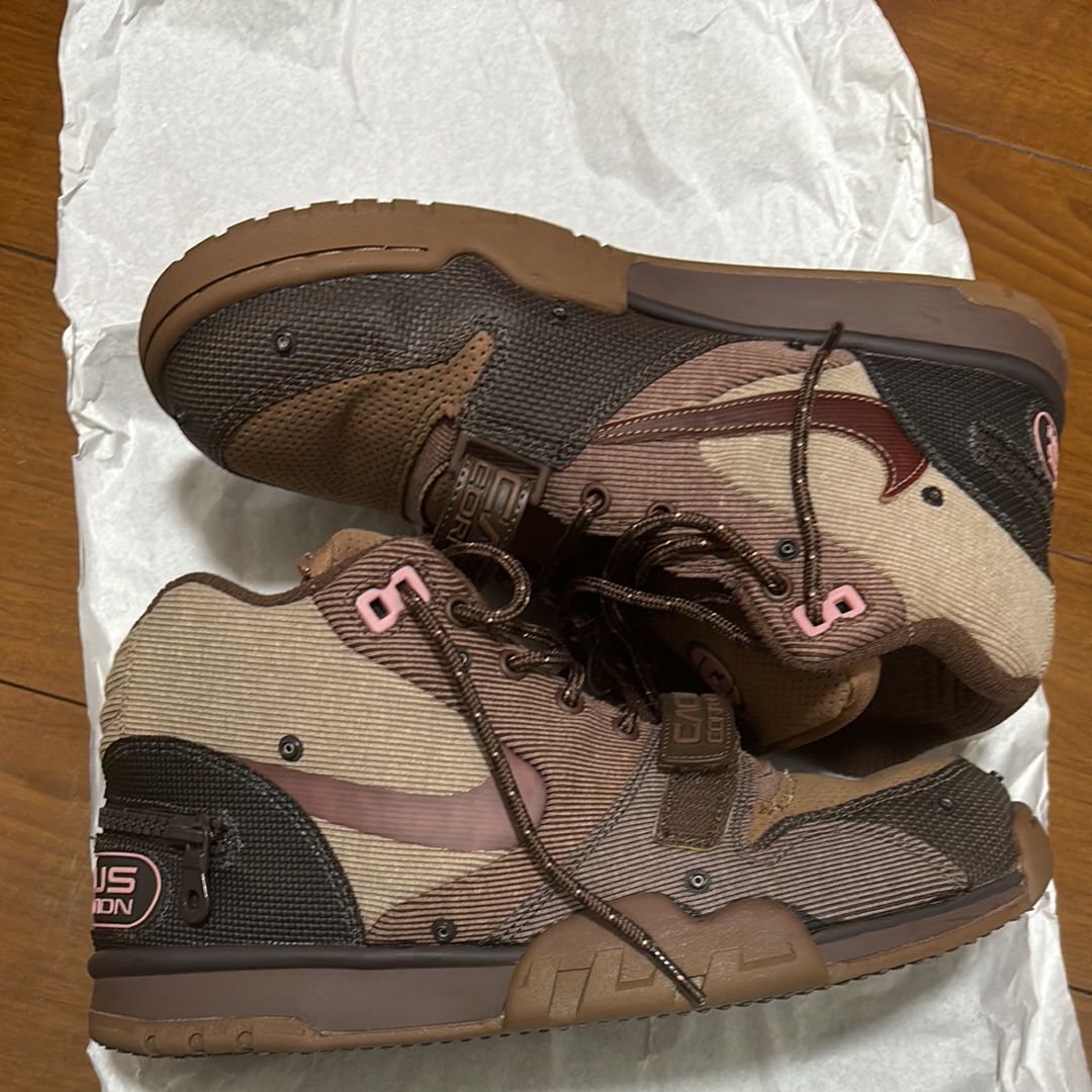 Travis Scott x Nike Air Trainer 1 SP "Archaeo Brown and Rust Pink"