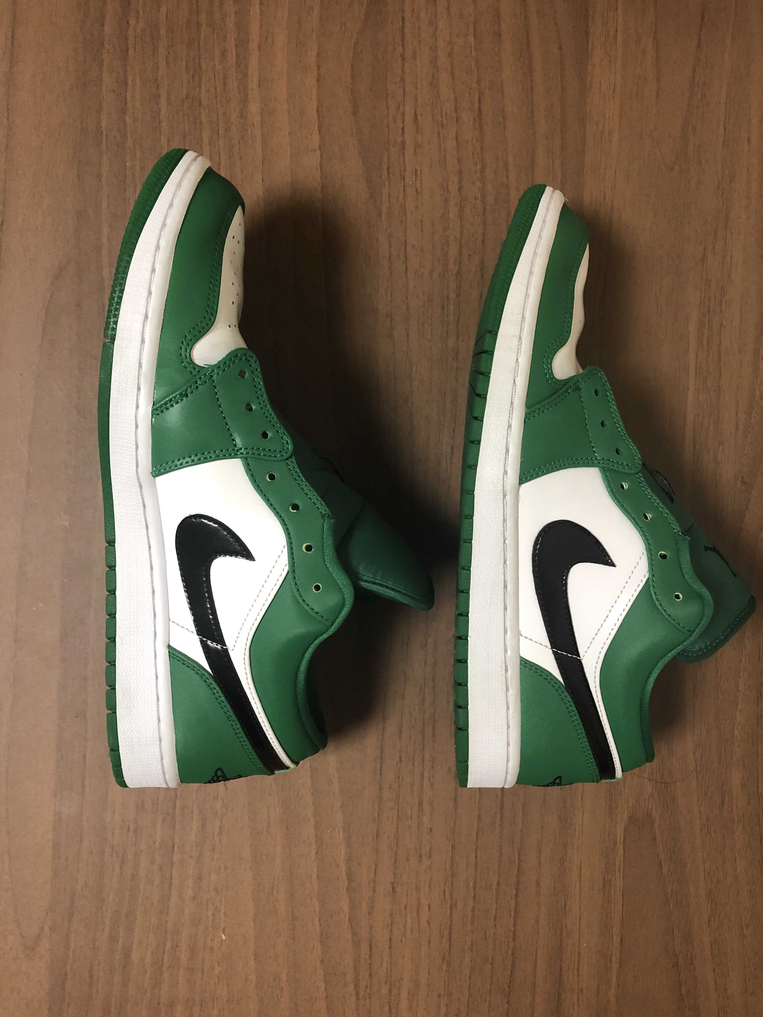 NIKE AIR JORDAN 1 LOW "PINE GREEN/WHITE"
