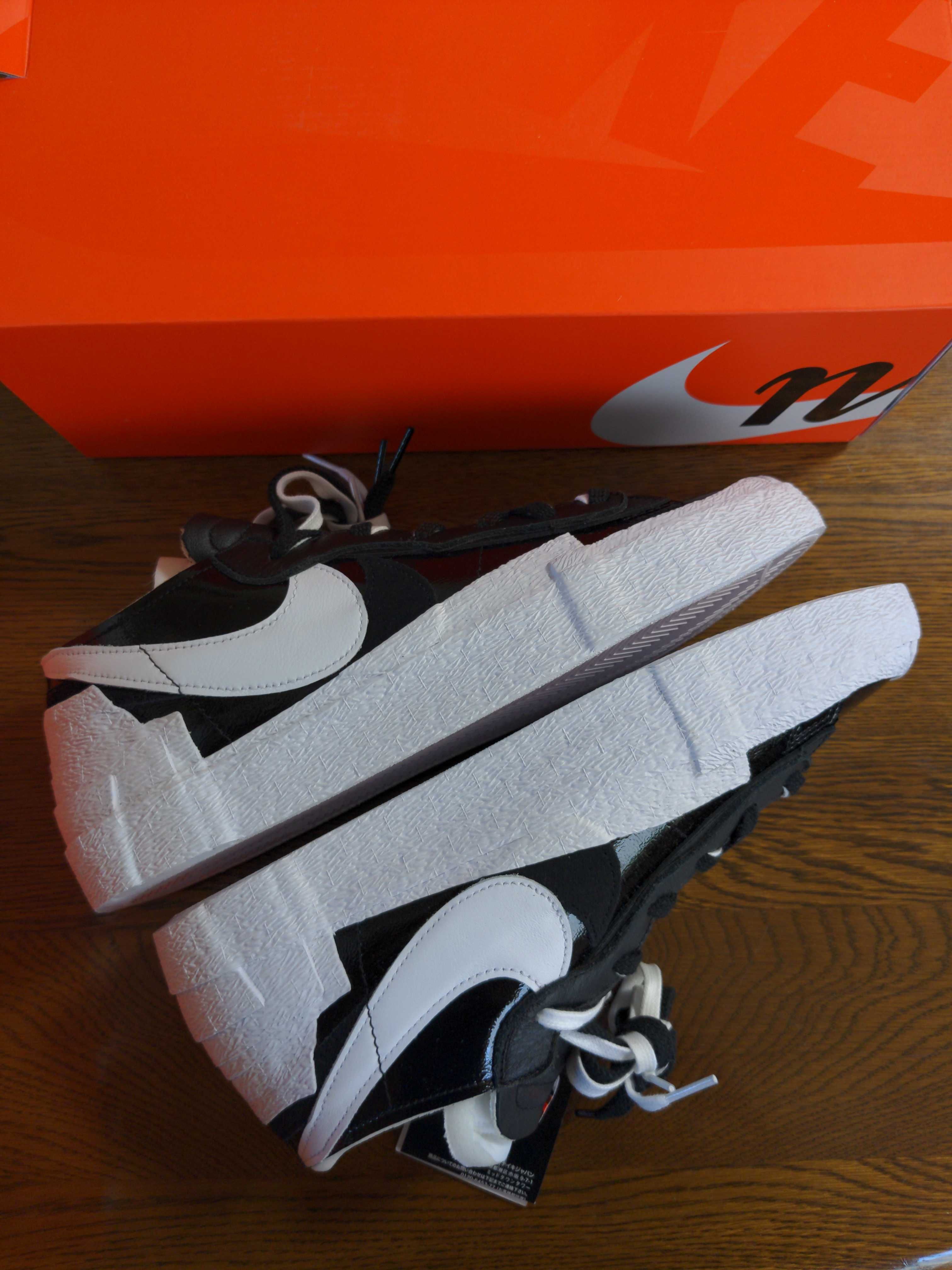 sacai × Nike Blazer Low "Black Patent Leather"