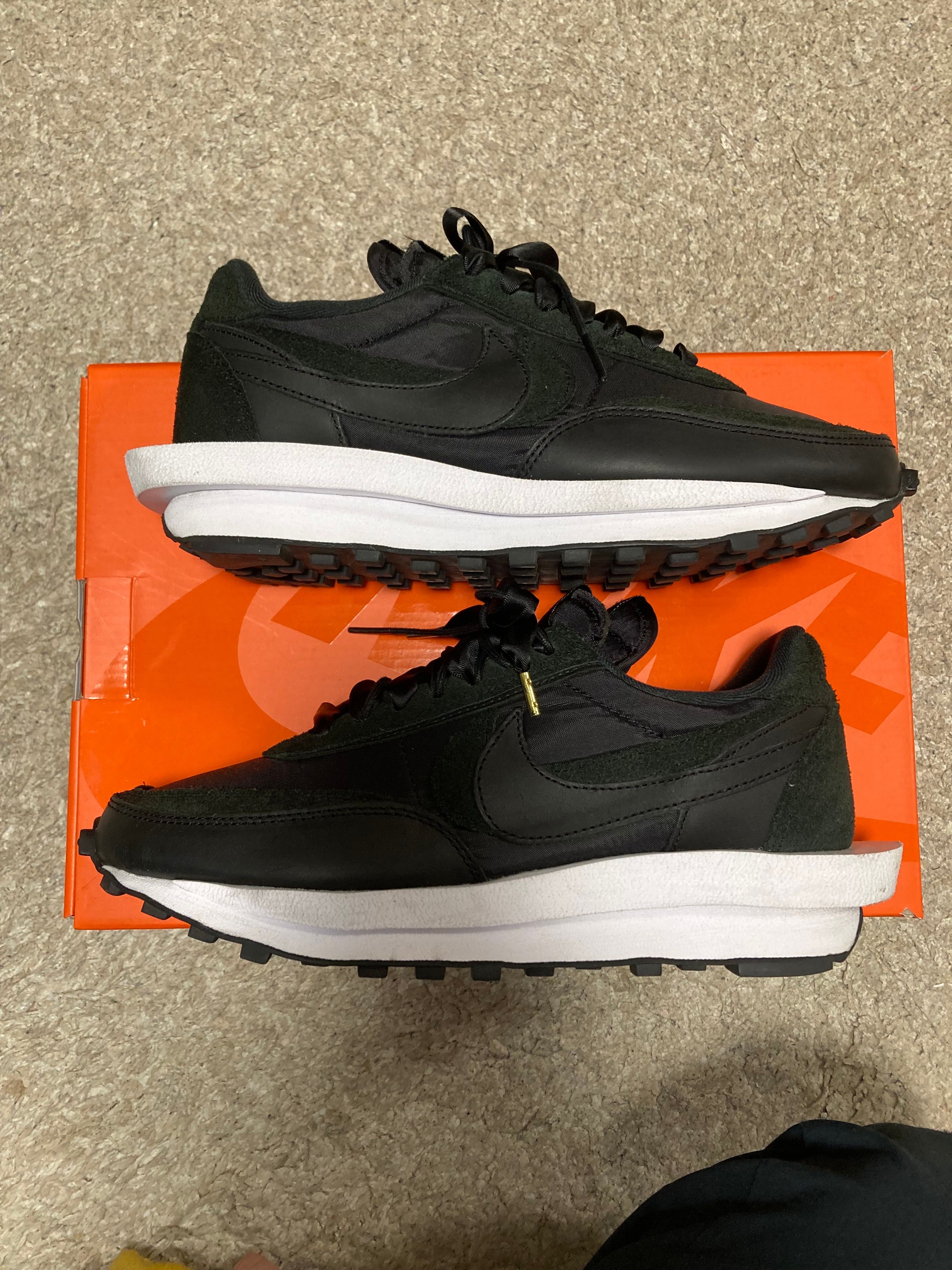 sacai × Nike LDV Waffle "Triple Black"