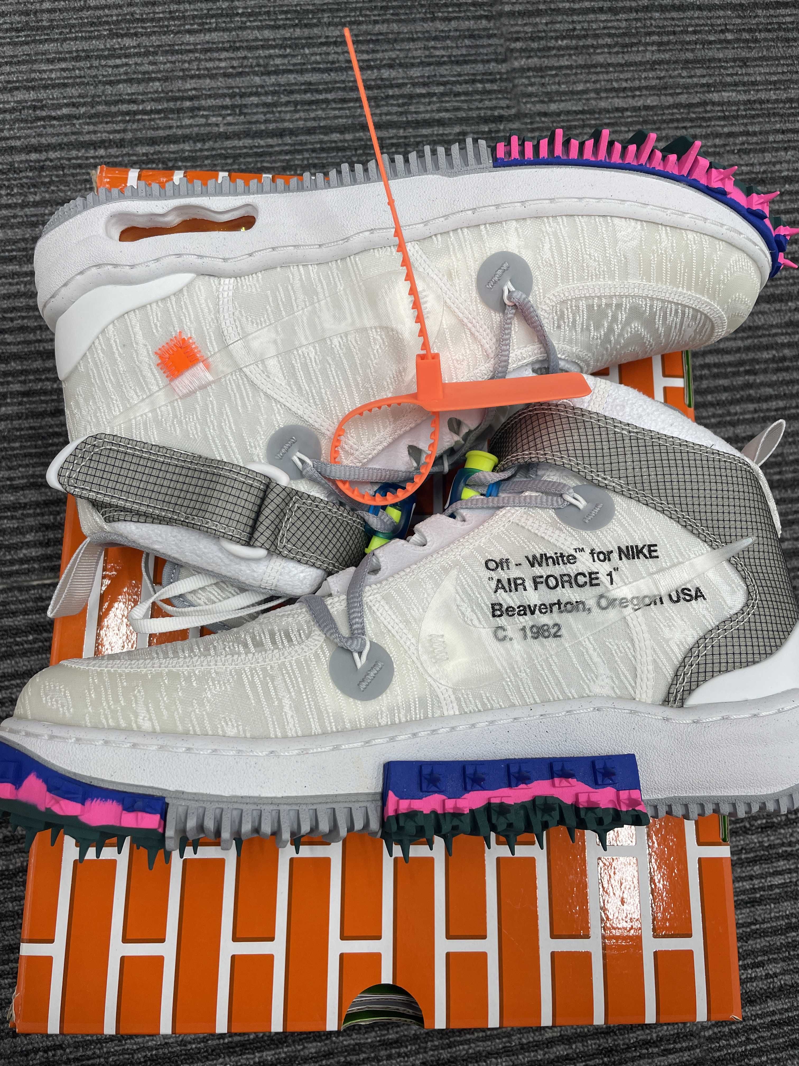 Off-White × Nike Air Force 1 Mid "White"