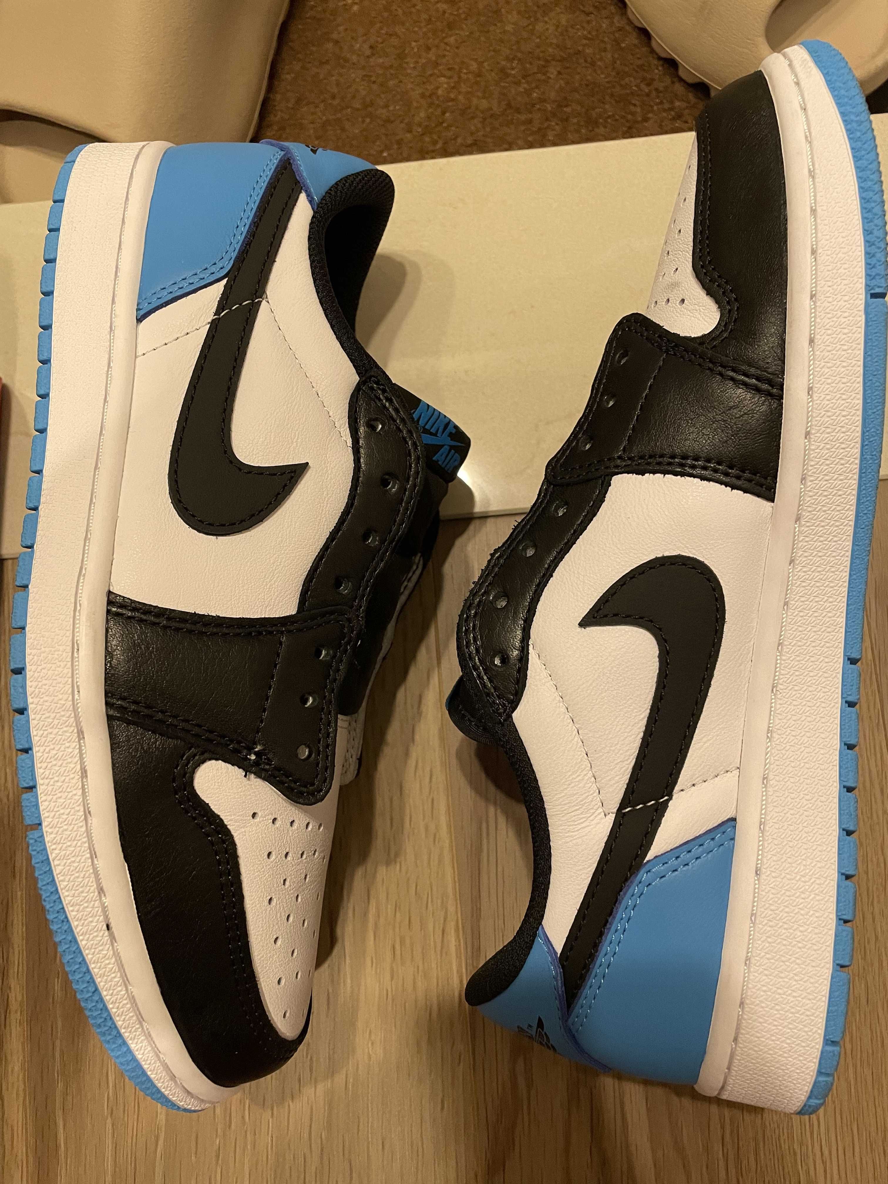 Nike Air Jordan 1 Low OG "Black and Dark Powder Blue/UNC"