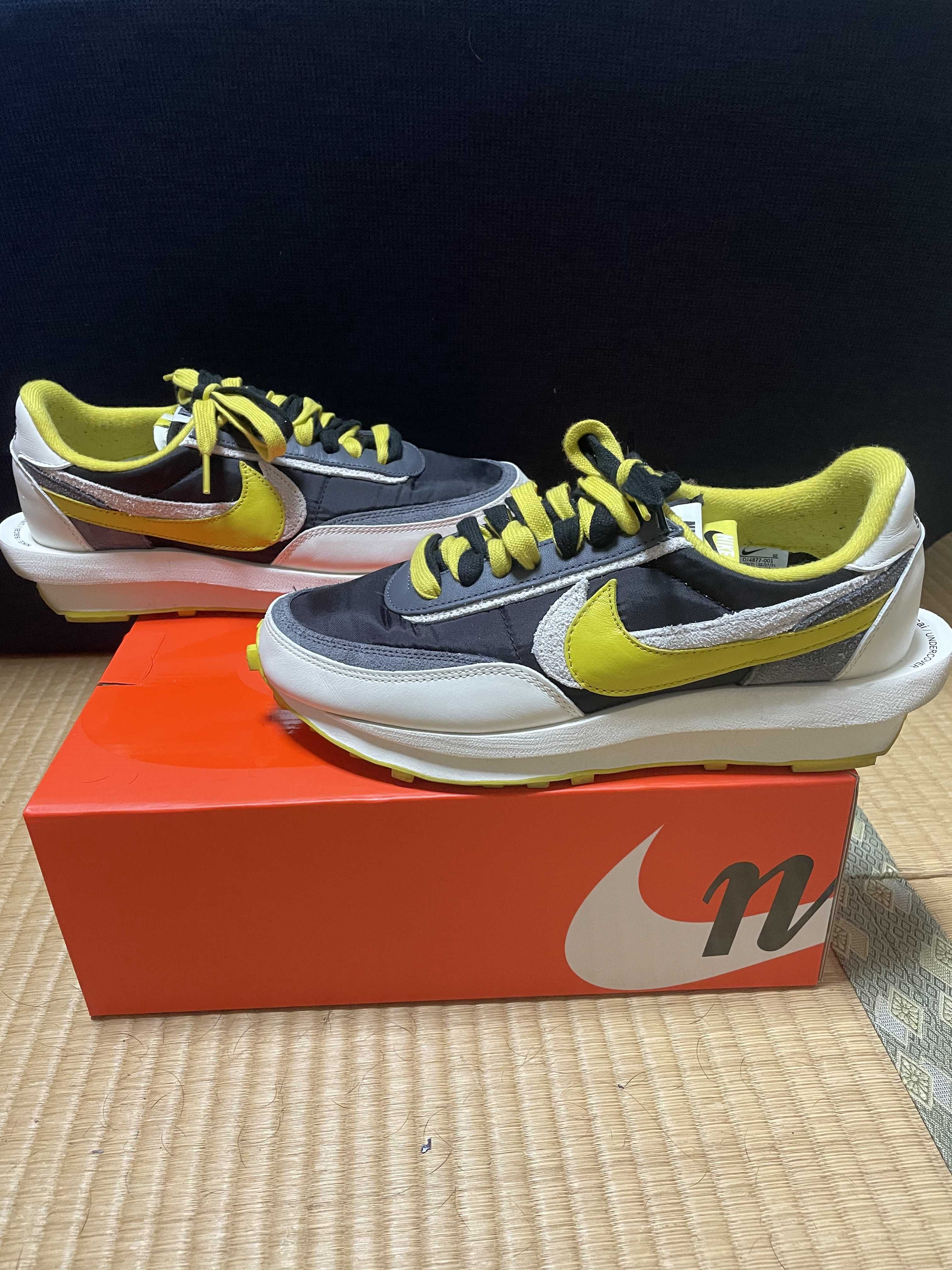 UNDERCOVER × sacai × Nike LD Waffle "Black/Sail-Dark Grey-Bright Citron"