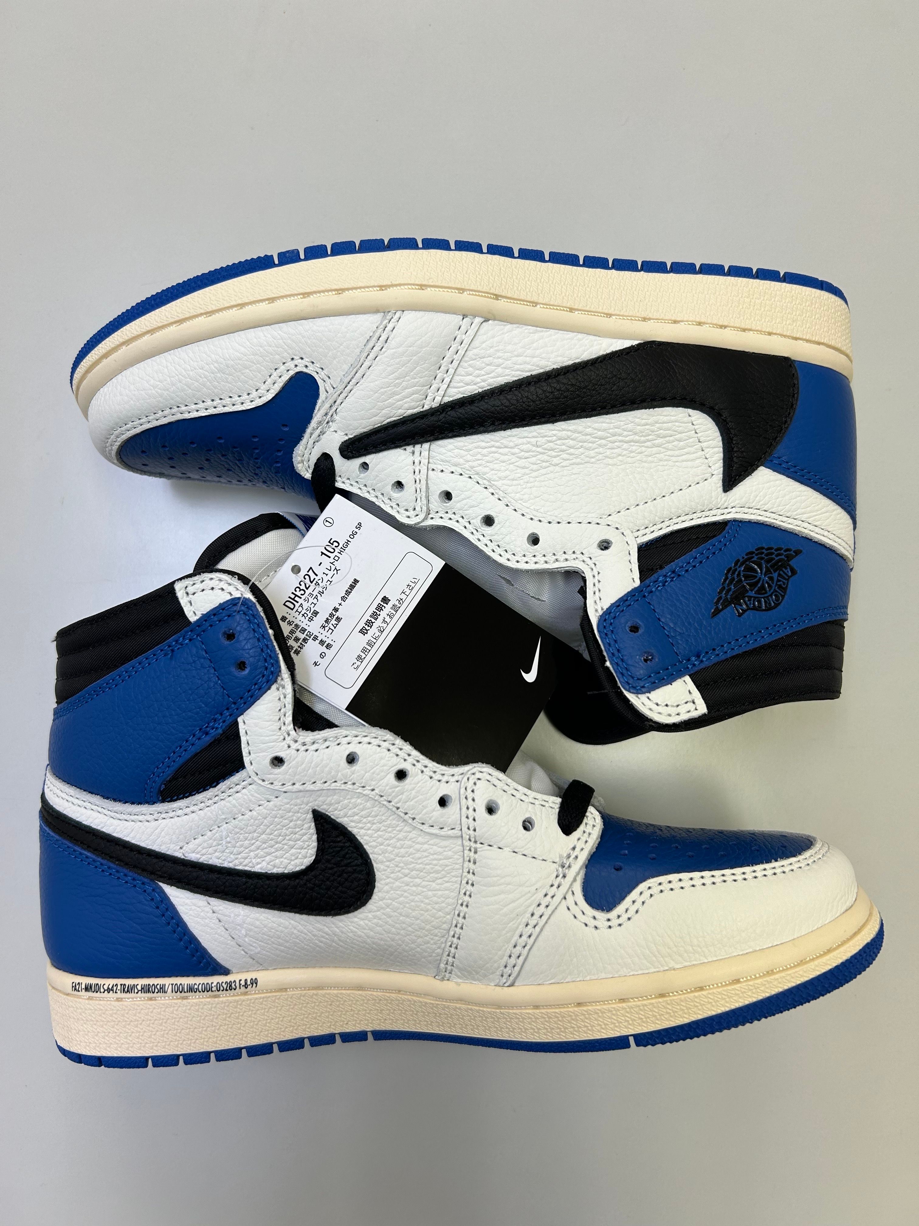 Travis Scott × fragment design × Nike Air Jordan 1 Retro High OG SP "Military Blue"