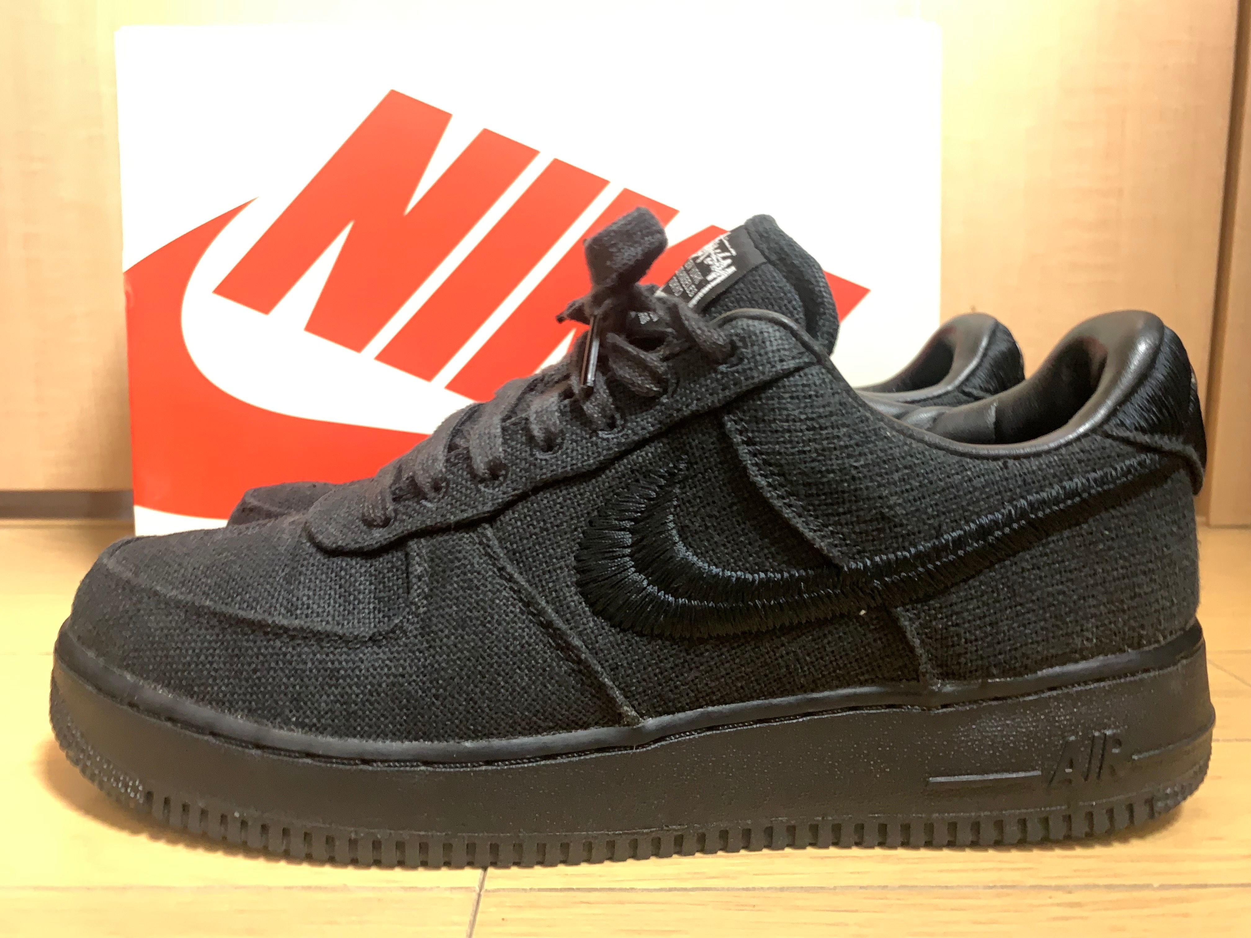 Stussy × Nike Air Force 1 Low "Triple Black"