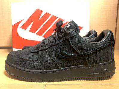 Stussy × Nike Air Force 1 Low "Triple Black"