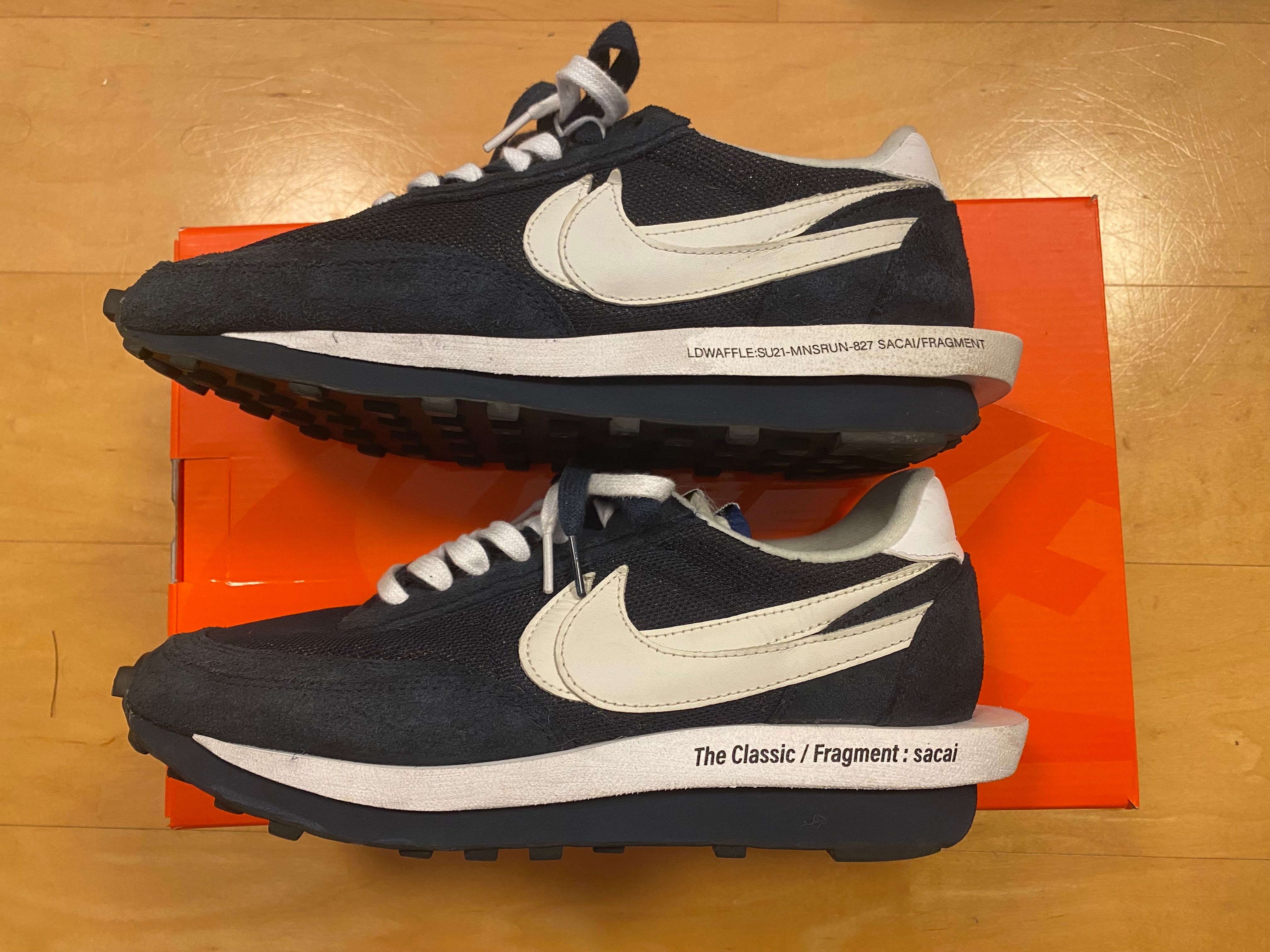 Fragment × sacai × Nike LD Waffle "Blackended Blue"