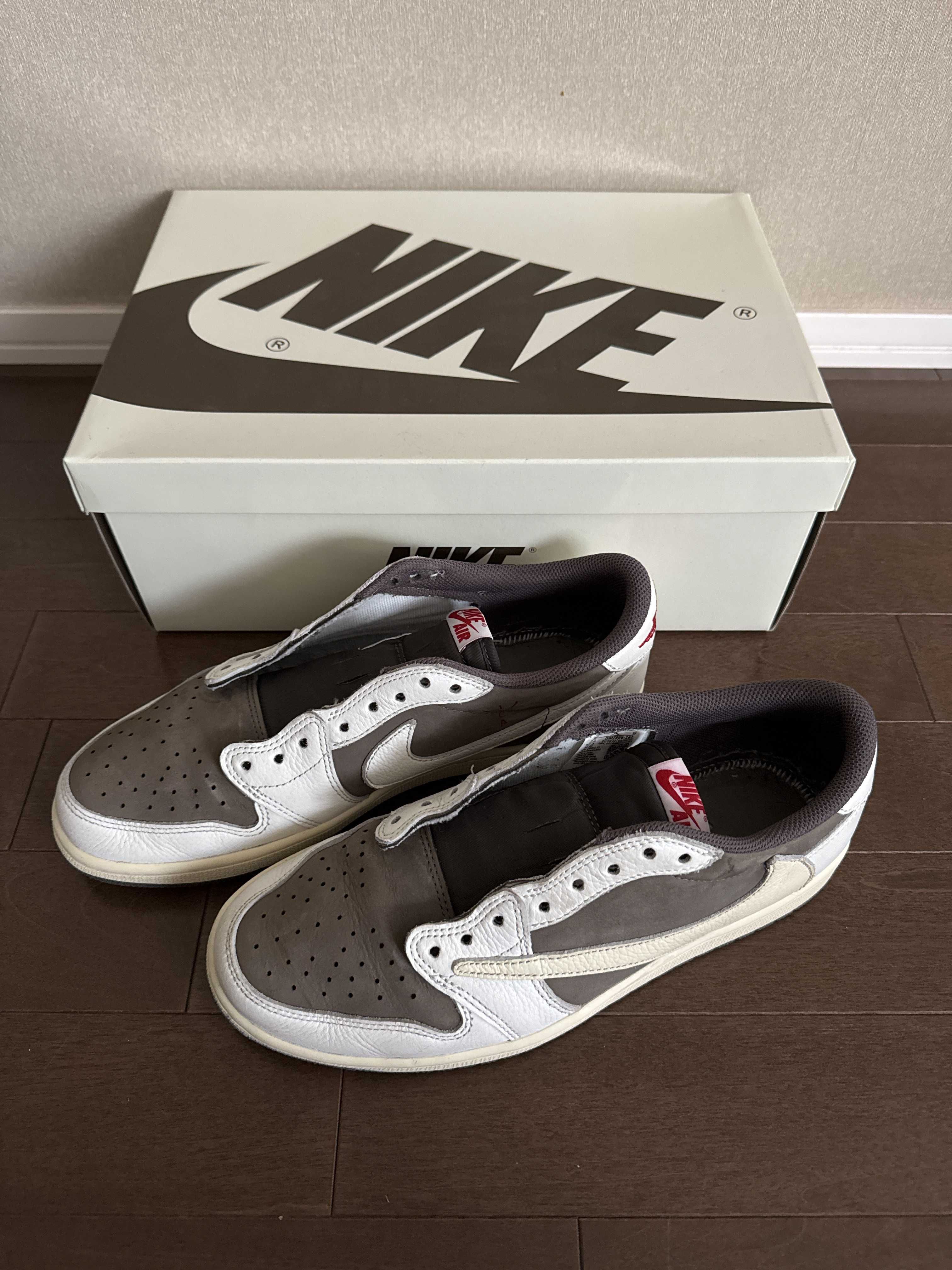 Travis Scott × Nike Air Jordan 1 Low OG SP "Reverse Mocha/Sail and Ridgerock"