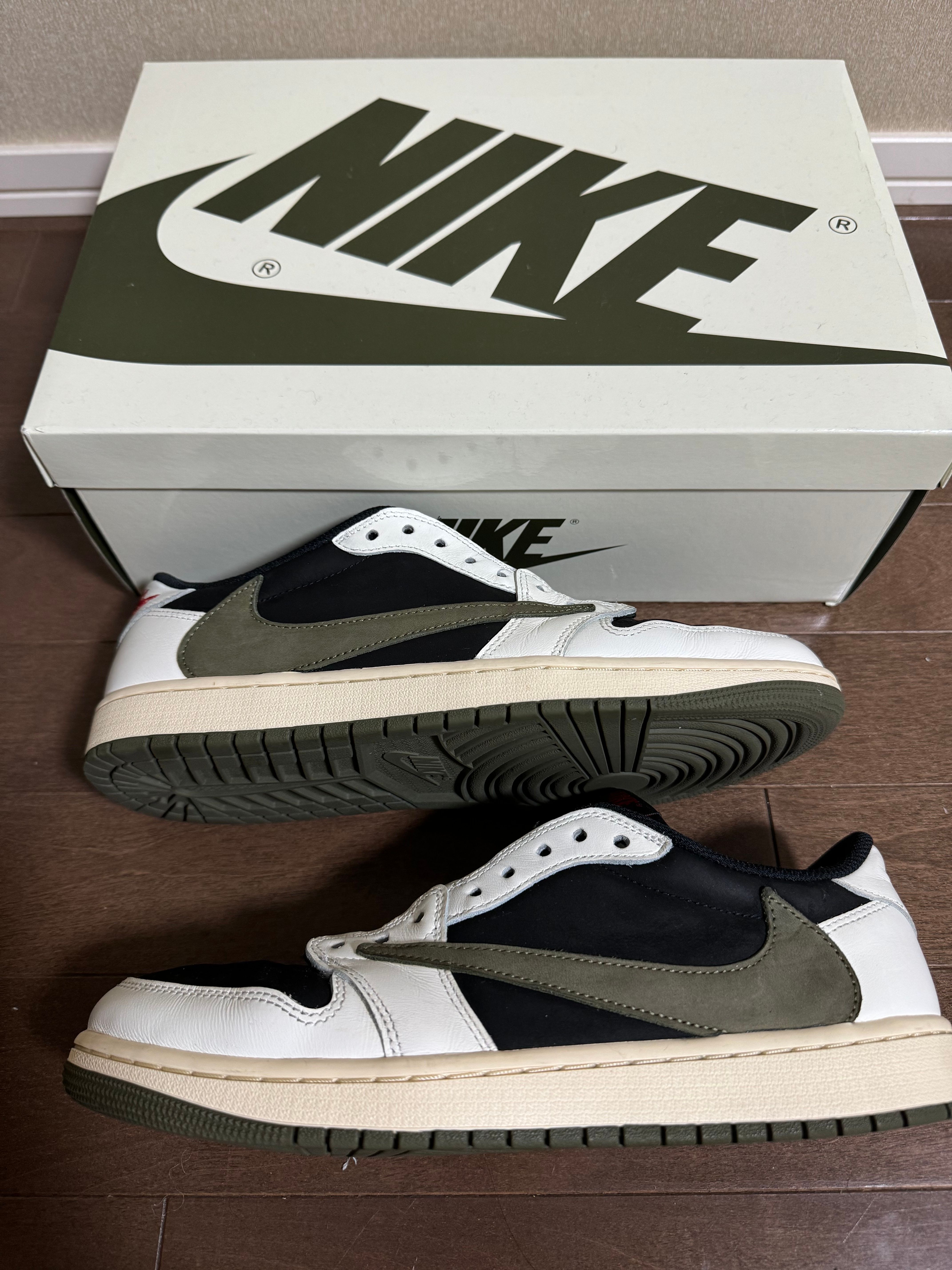 Travis Scott × Nike Women's Air Jordan 1 Low OG "Medium Olive"