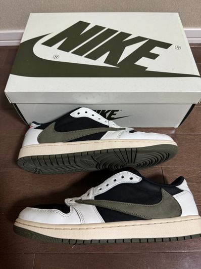 Travis Scott × Nike Women's Air Jordan 1 Low OG "Medium Olive"