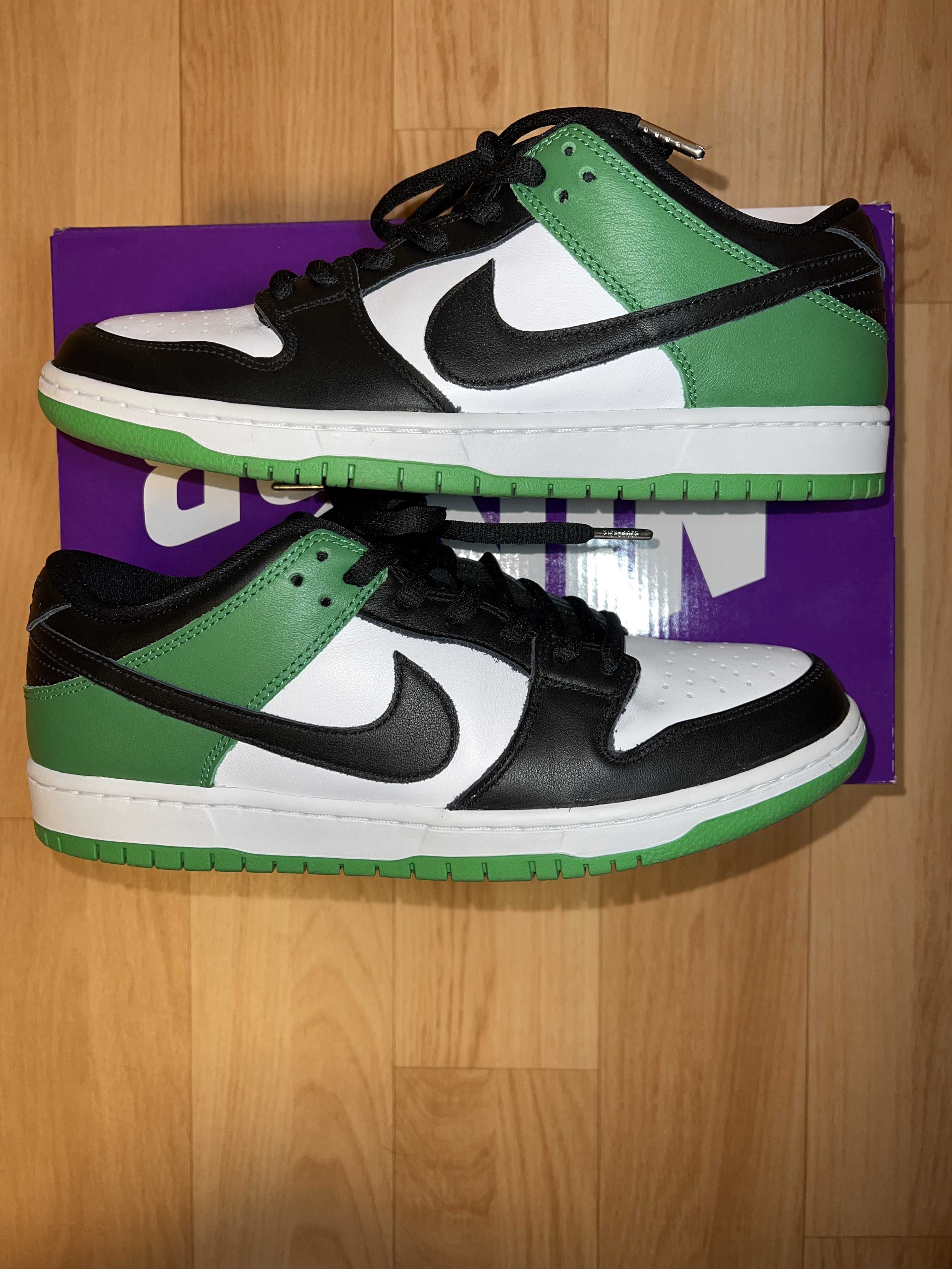 Nike SB Dunk Low Pro "Black and Classic Green"