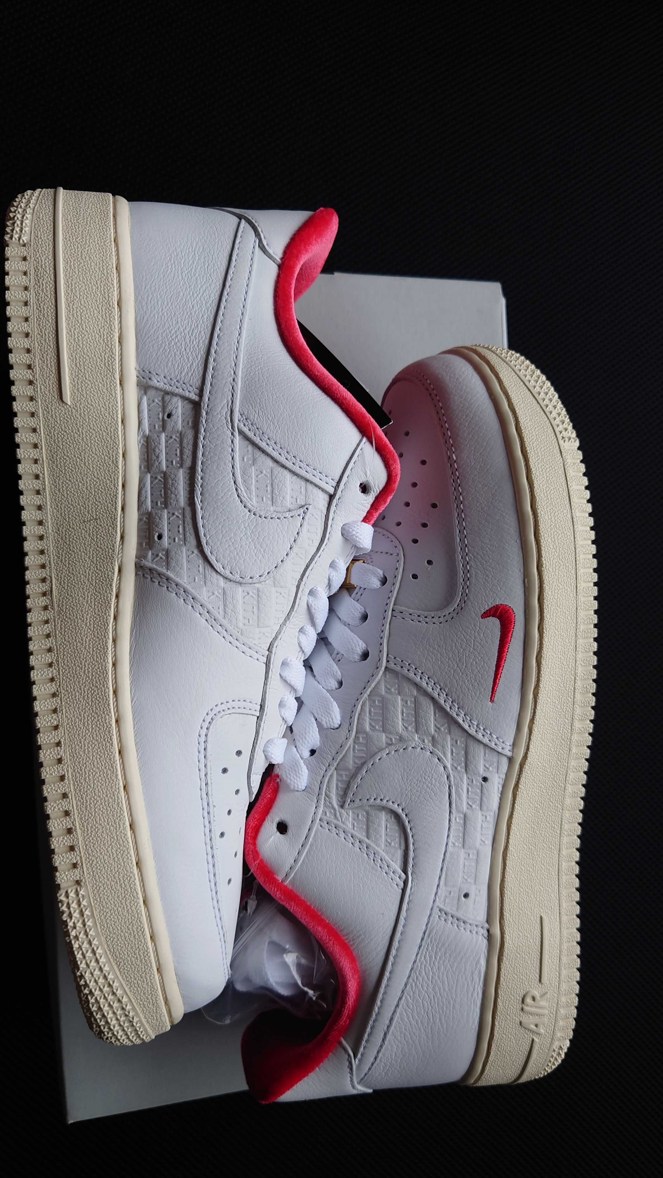 KITH × Nike Air Force 1 Low "White/Red"