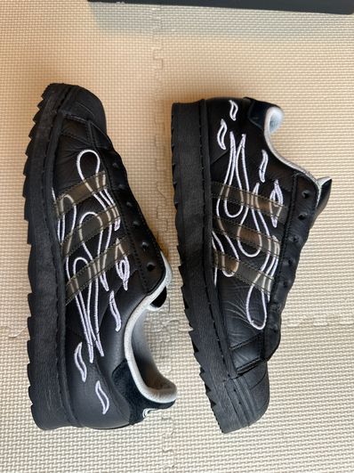 No Sleep Rave Club × adidas Superstar Ripple "Core Black/Footwear White"