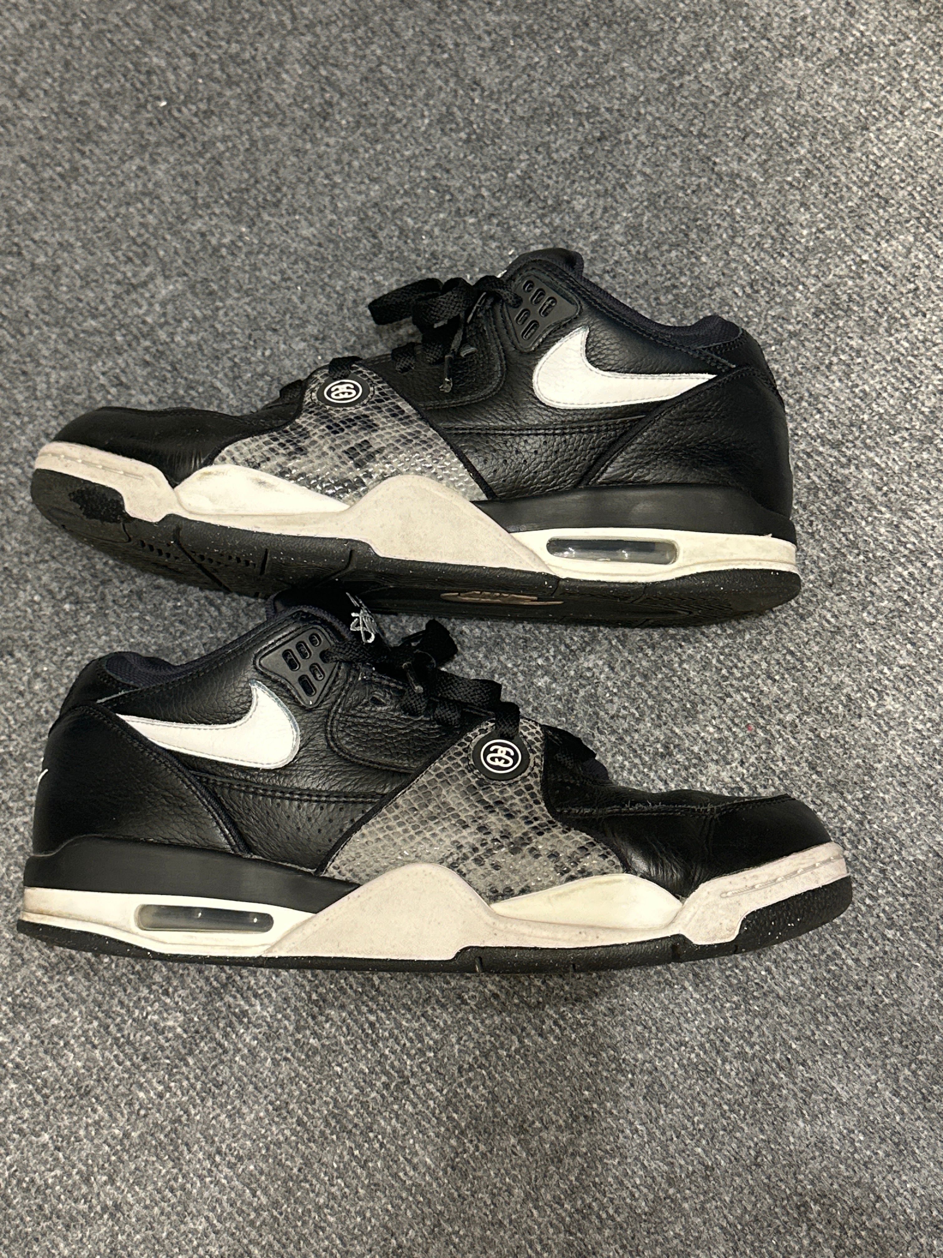 Stussy × Nike Air Flight 89 Low SP "Black/White"