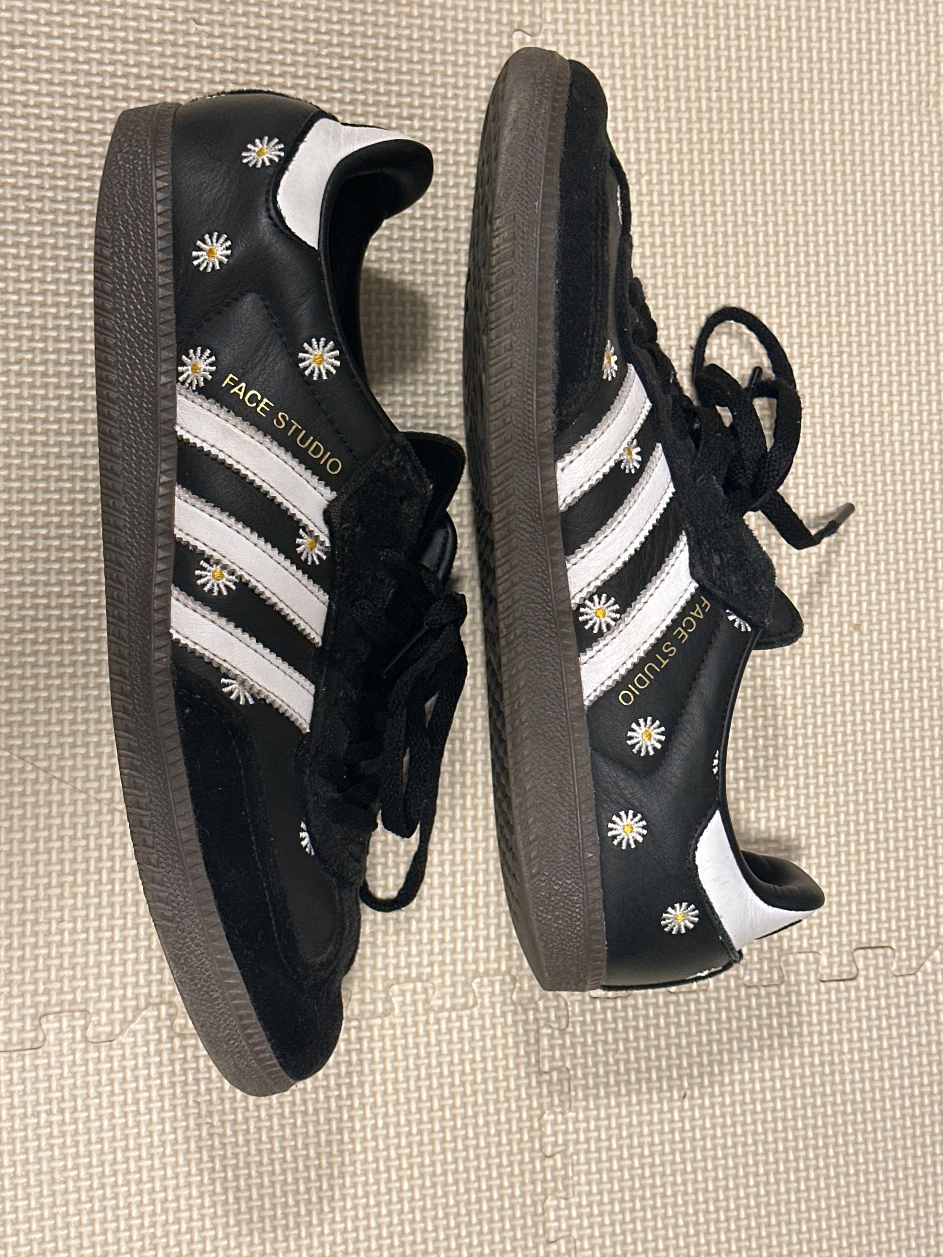 atmos × FACE × adidas Samba "Core Black/Footwear White"