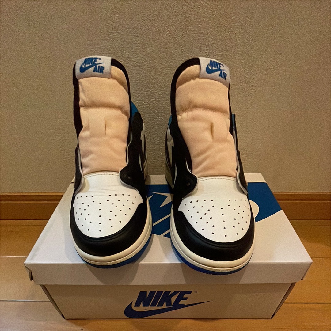 Travis Scott × fragment design × Nike Air Jordan 1 Low OG SP "Military Blue"