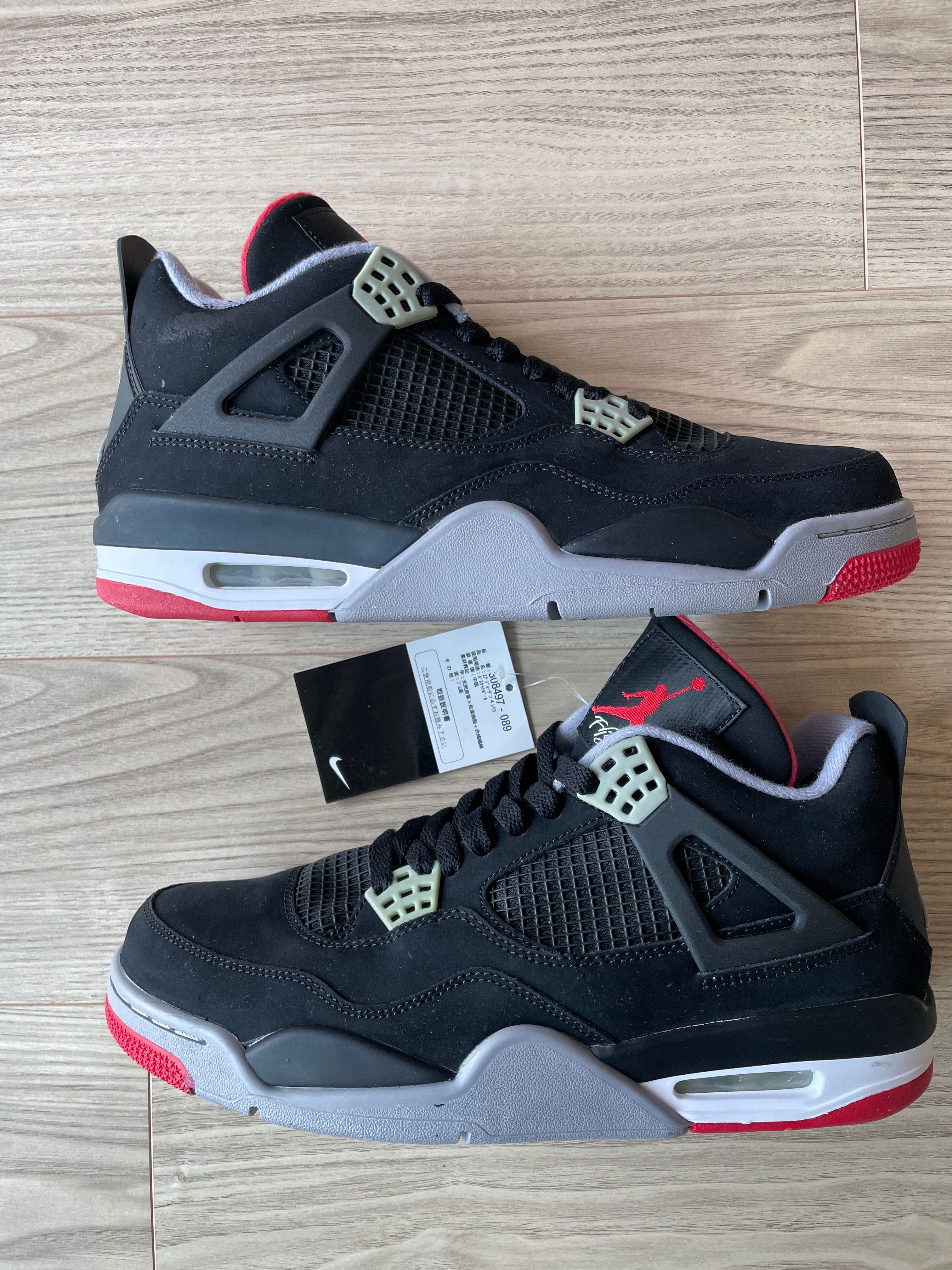 Nike Air Jordan 4 Retro "Black/Cement Grey/Fire Red" (2012)