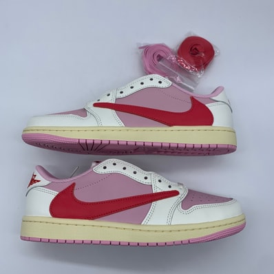 Travis Scott × Nike Air Jordan 1 Retro Low OG "Sail/Tropical Pink"