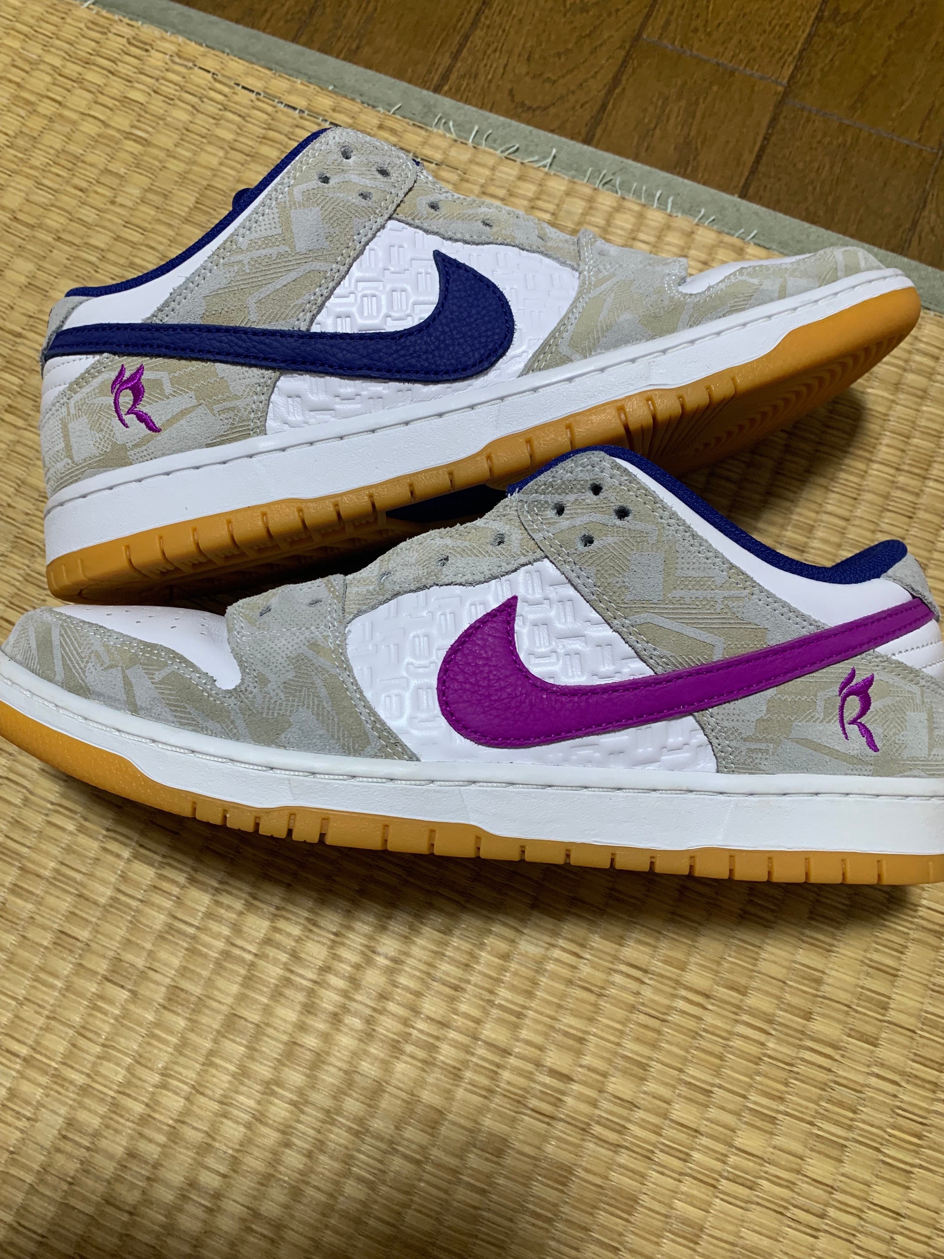 Rayssa Leal × Nike SB Dunk Low PRM "Pure Platinum and Vivid Purple"