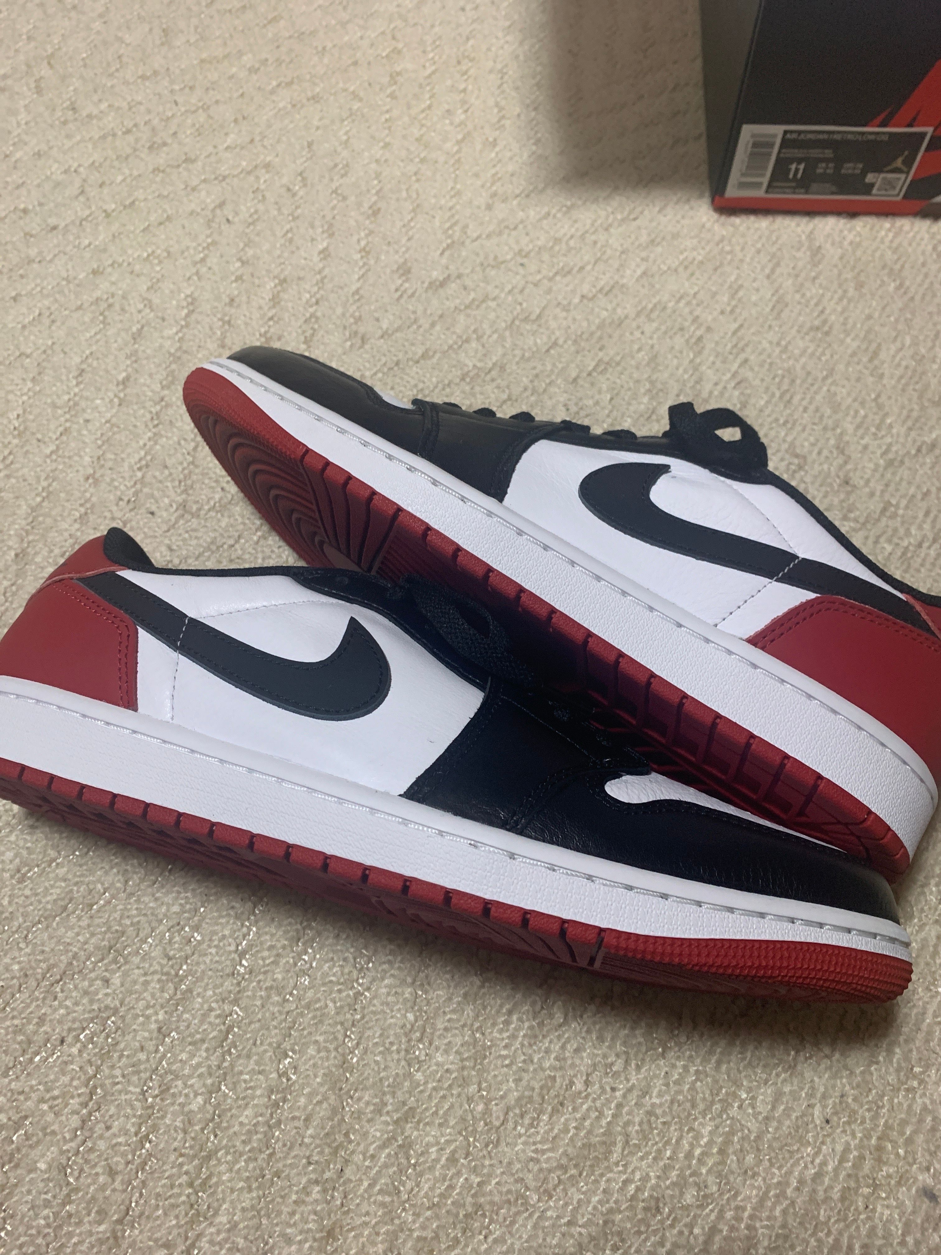 Nike Air Jordan 1 Retro Low OG "Black Toe"