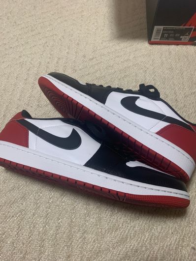 Nike Air Jordan 1 Retro Low OG "Black Toe"