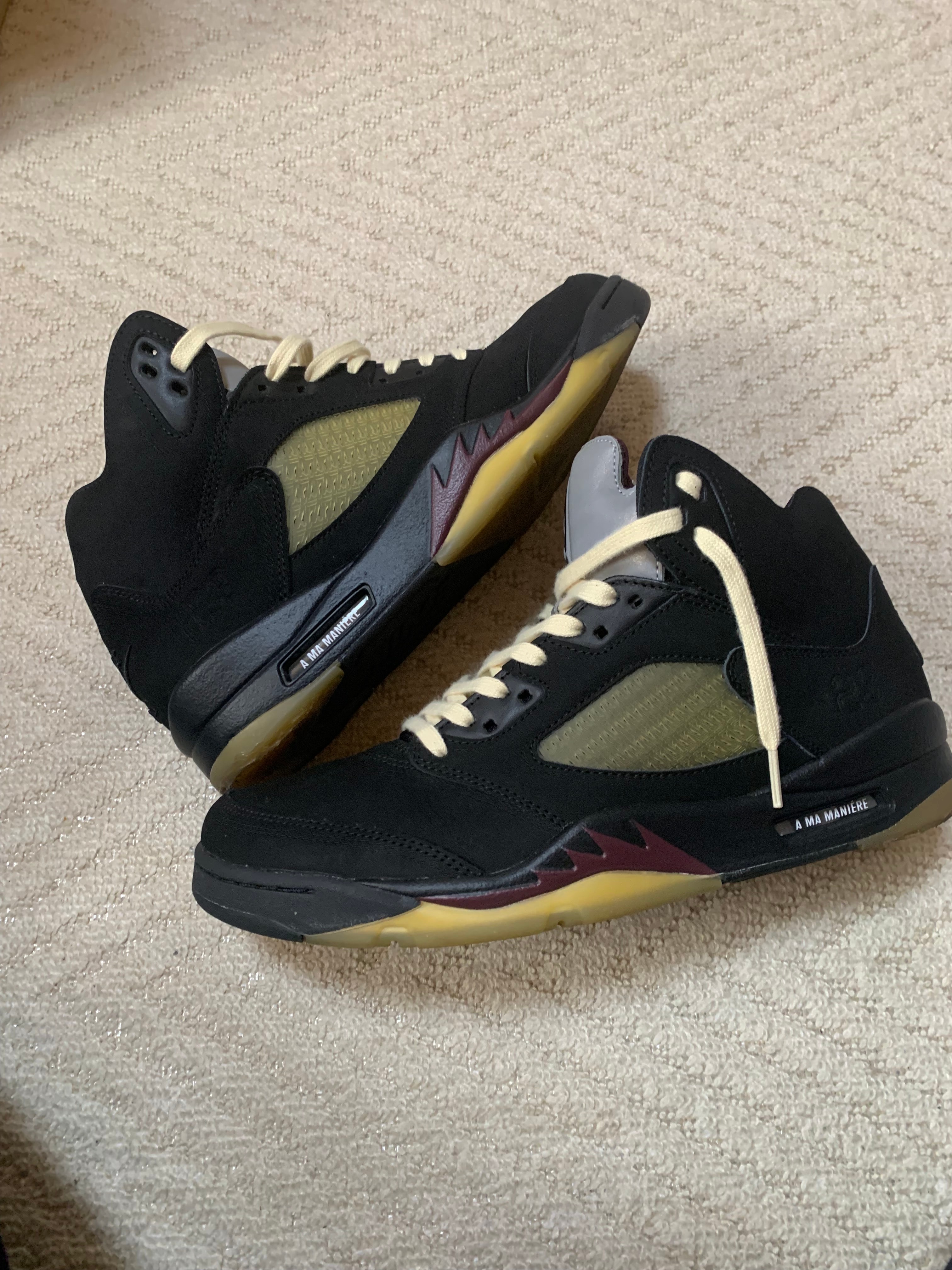 アママニエール × ナイキ エアジョーダン5 レトロ SP "ブラック"